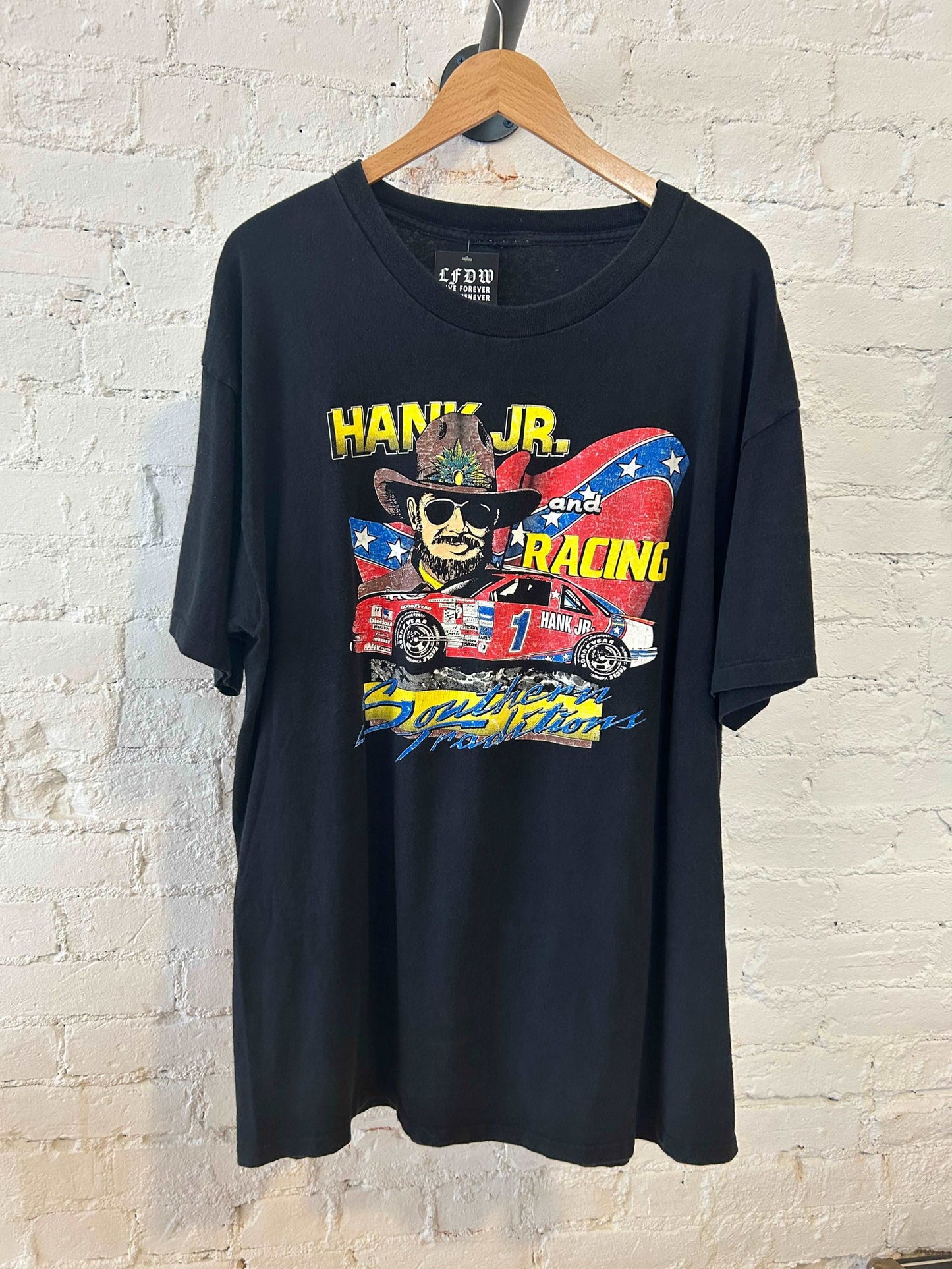 1980s Hank JR Racing Tee Size - 2X - LFDW
