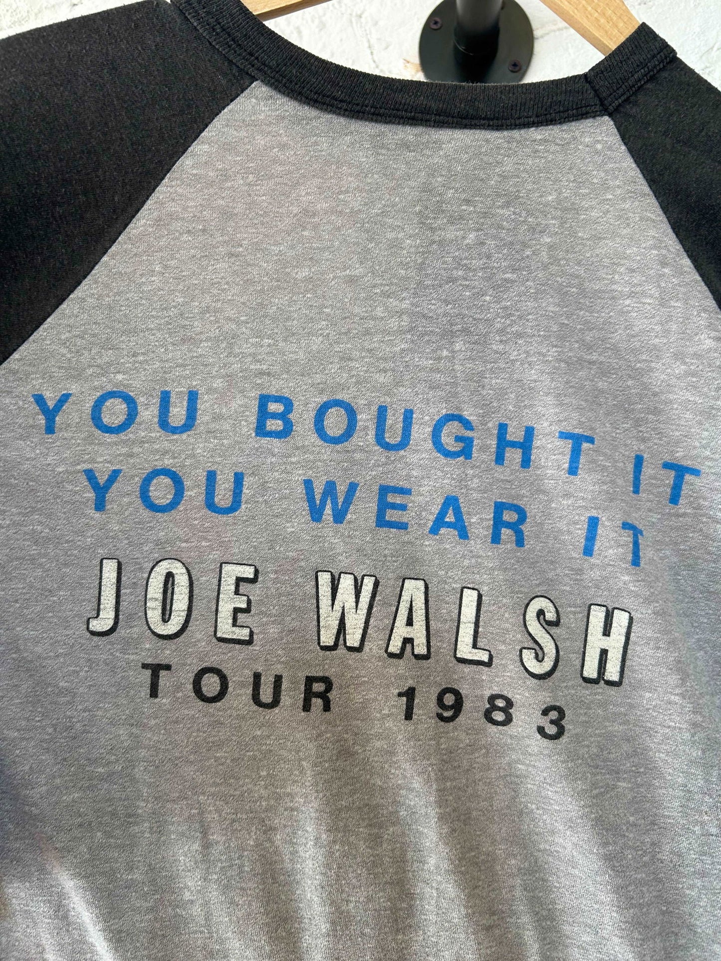 1983 Joe Walsh You Bought It Raglan Size - XL - LFDW