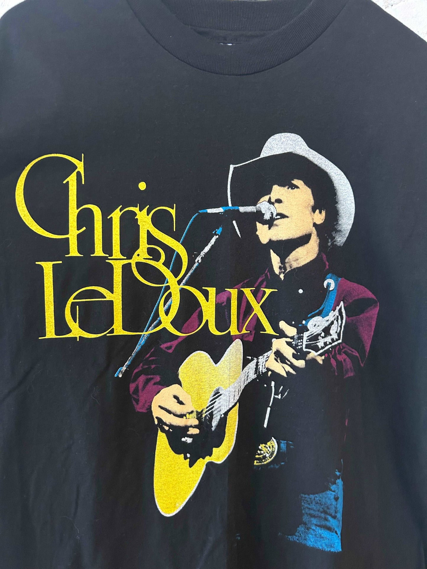 1990s Chris LeDoux Rodeo Rock N Roll Tee Size - XL - LFDW