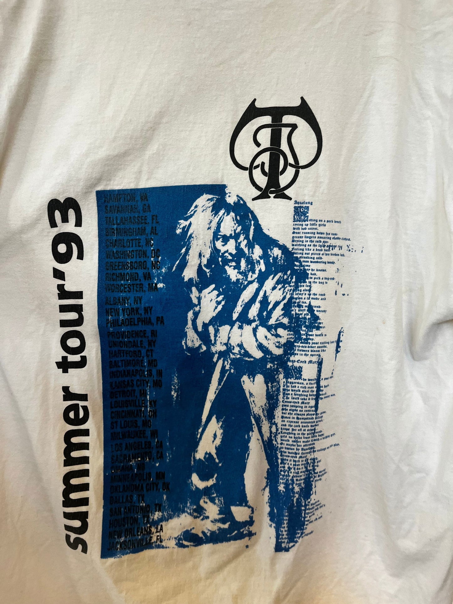1993 Jethro Tull Tour Tee Size-L - LFDW