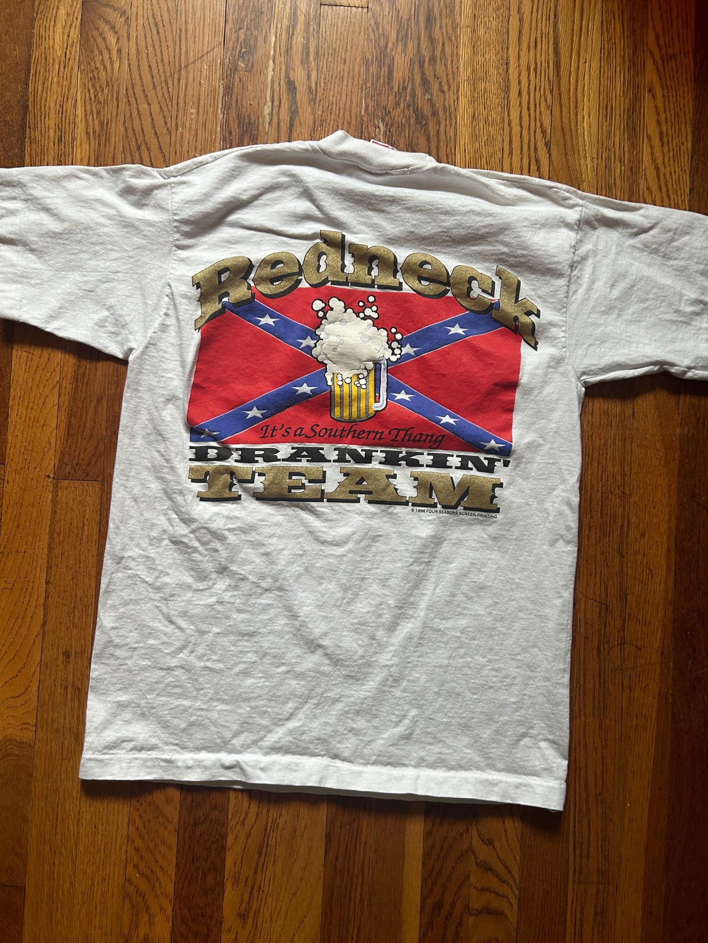 1996 Redneck Drinking Team Tee Size - L - LFDW