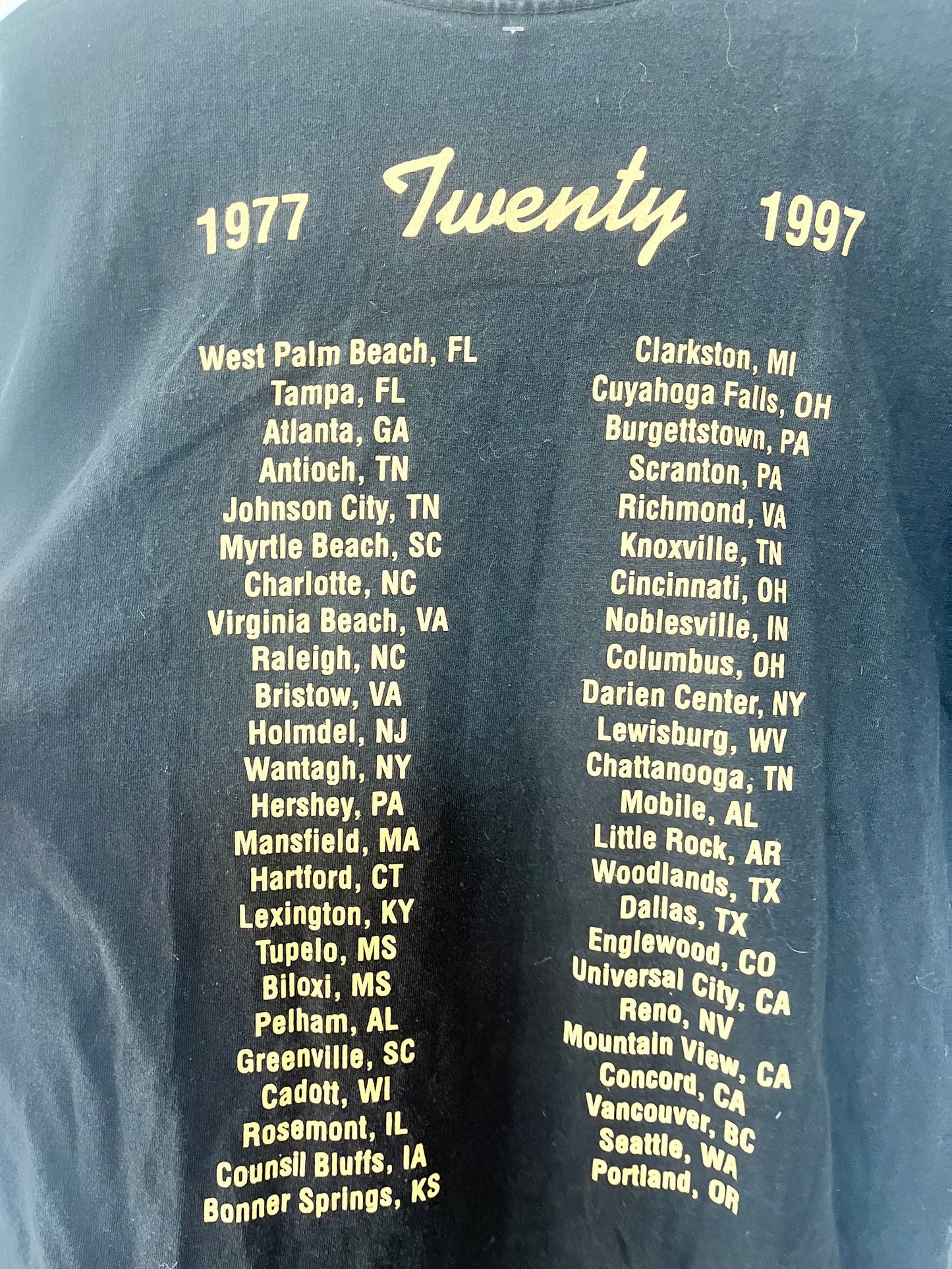 1997 Lynyrd Skynyrd Tour Tee Size- XL - LFDW