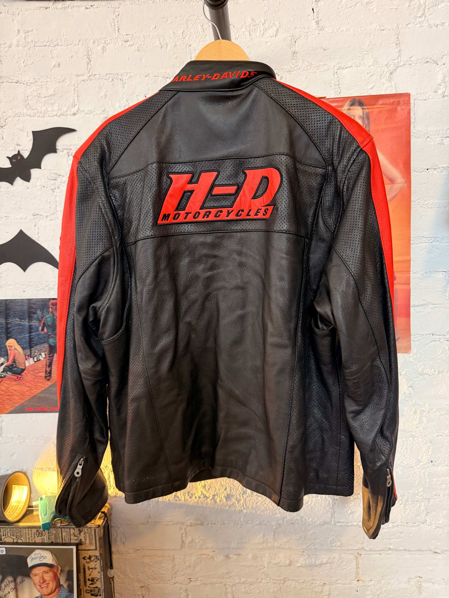 Y2K Harley Davidson Leather Jacket Size-XL LFDW