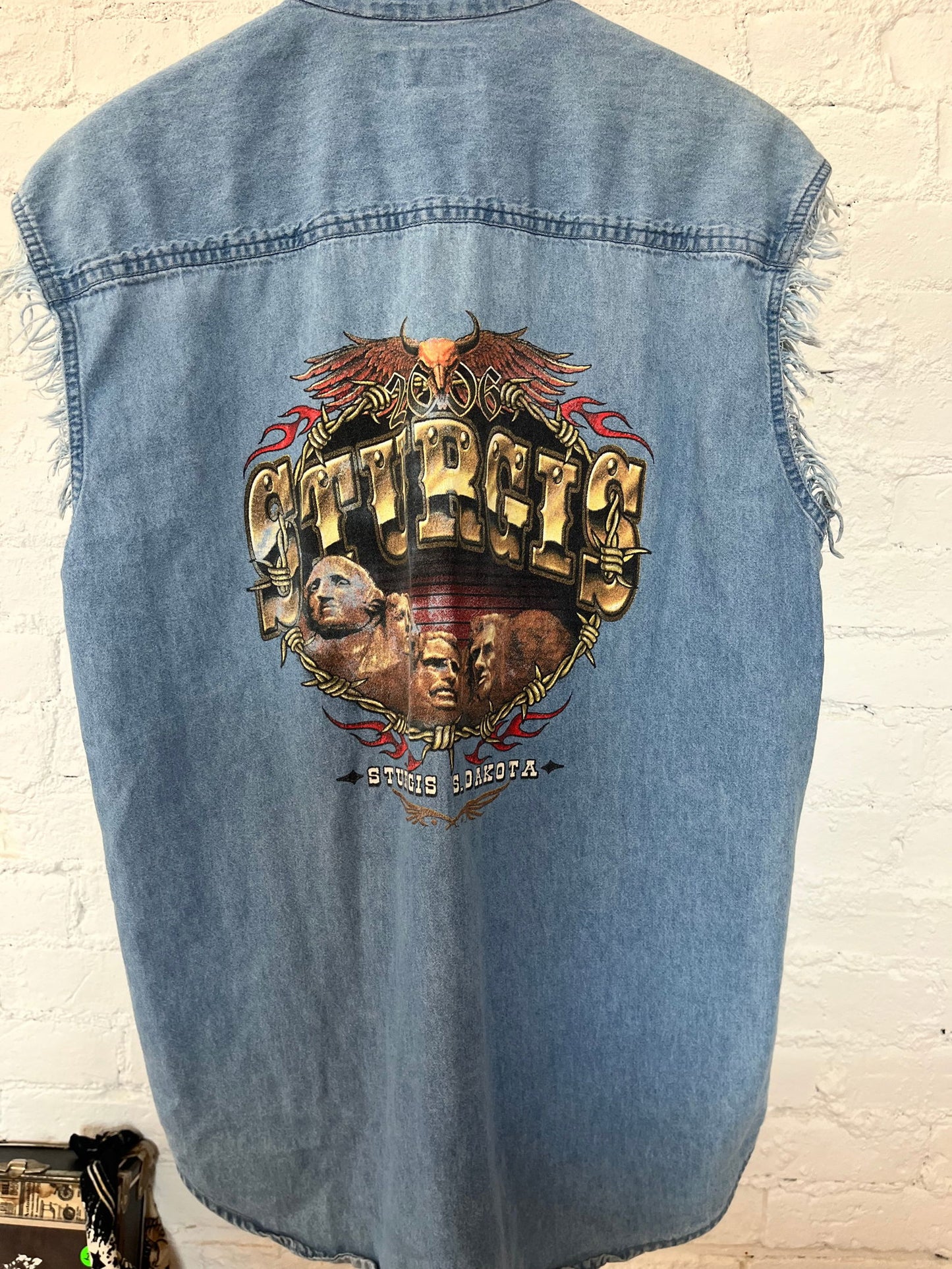 2006 Sturgis Bike Week Denim Cut Off Size- M - LFDW