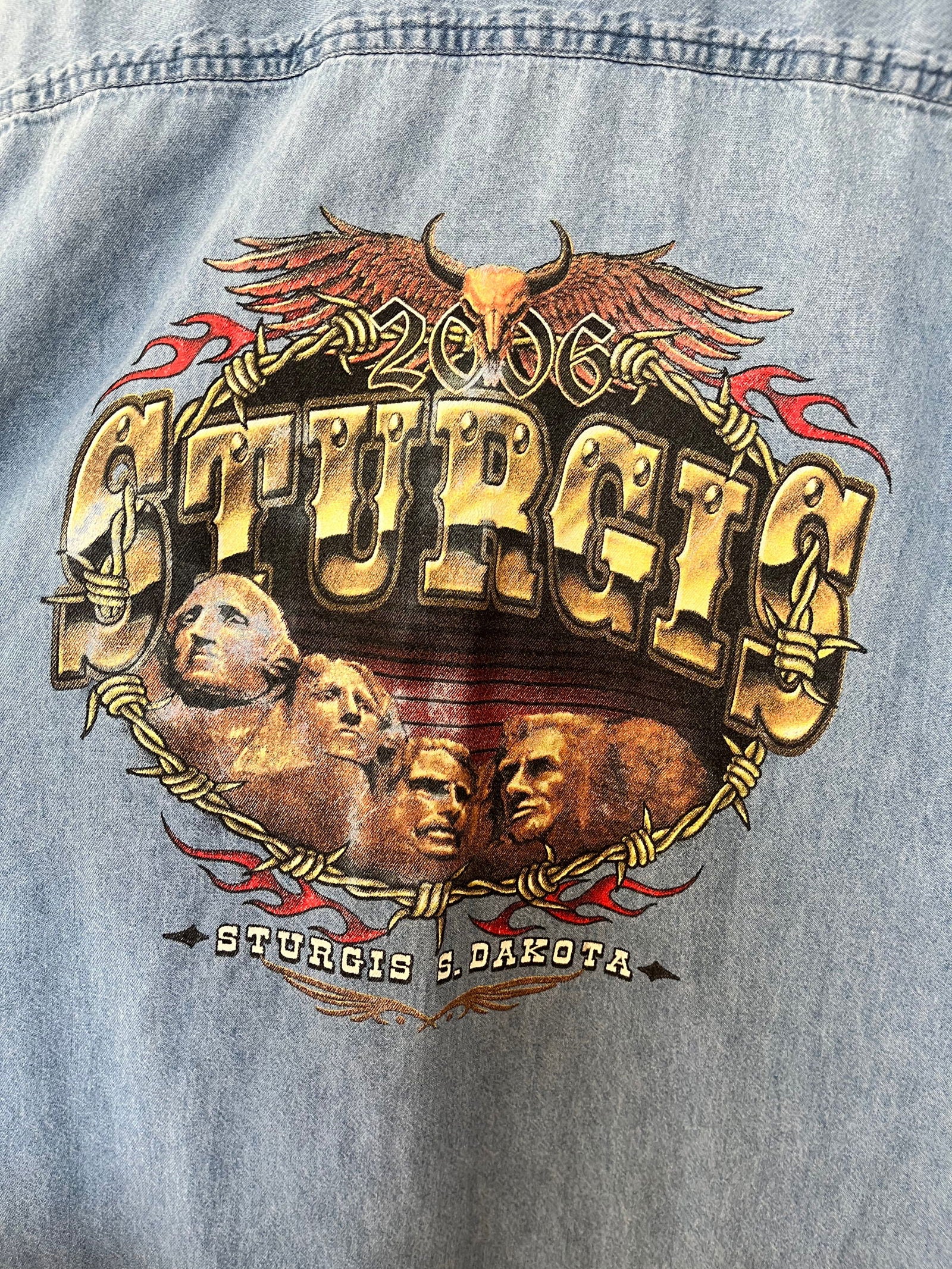 2006 Sturgis Bike Week Denim Cut Off Size- M - LFDW