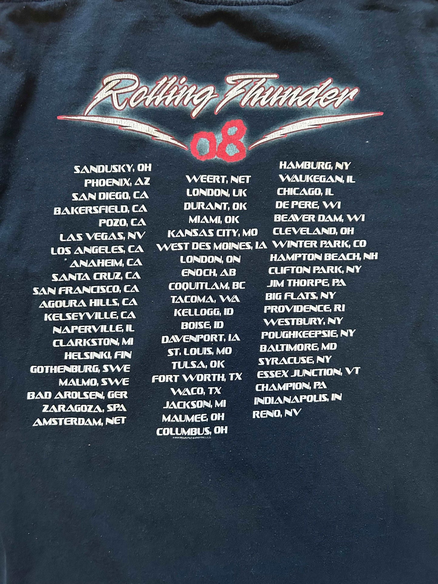 2008 Ted Nugent Tour Tee Size - XL - LFDW