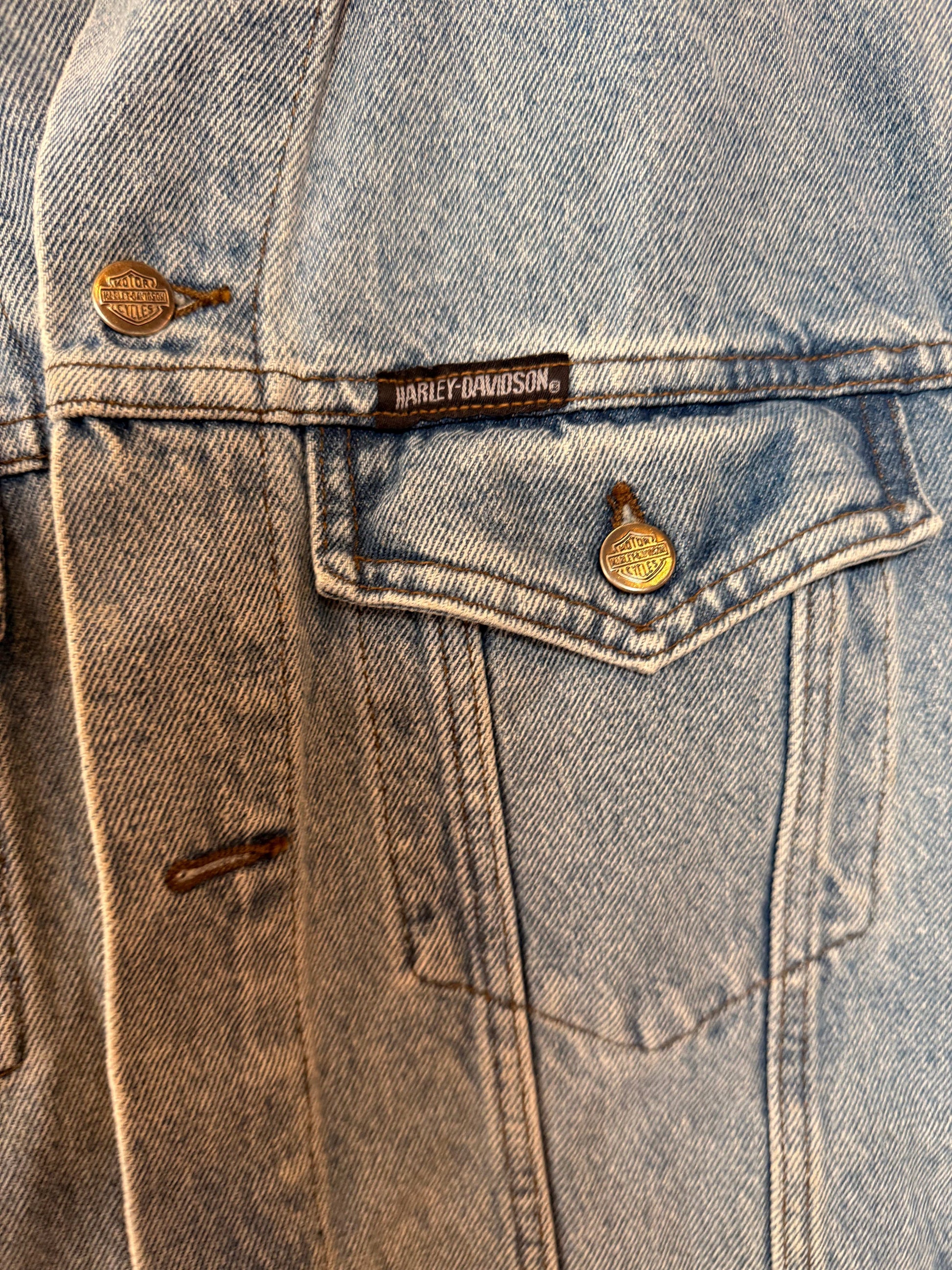 Y2K Harley Davidson Vest Size-L LFDW
