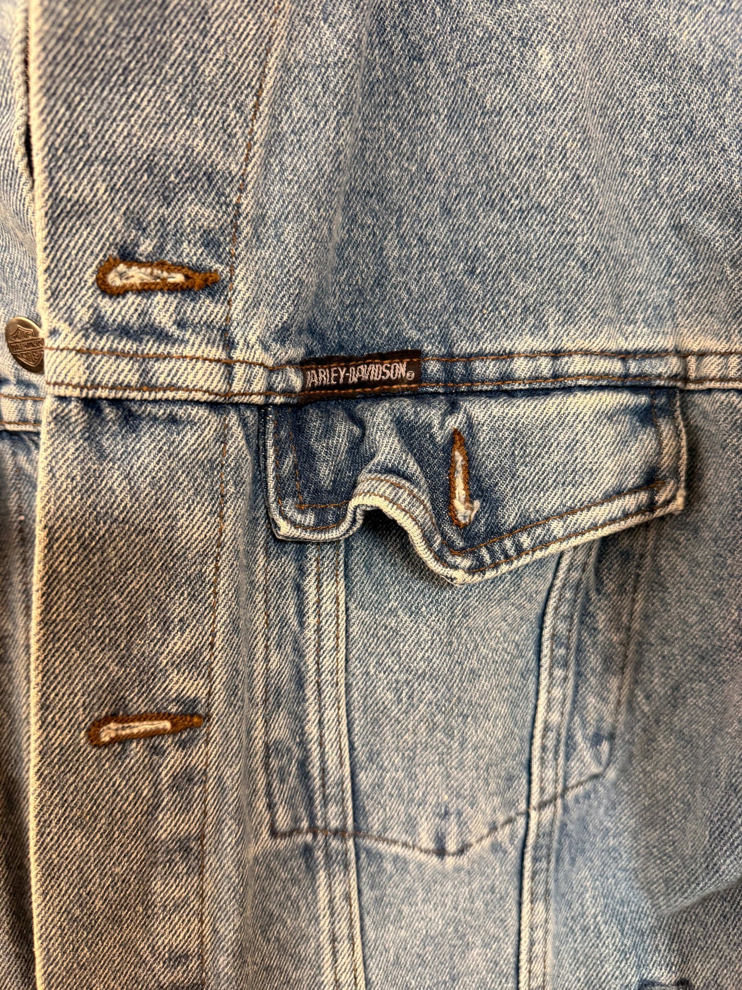 Y2K Harley Davidson Jean Jacket Size-L LFDW