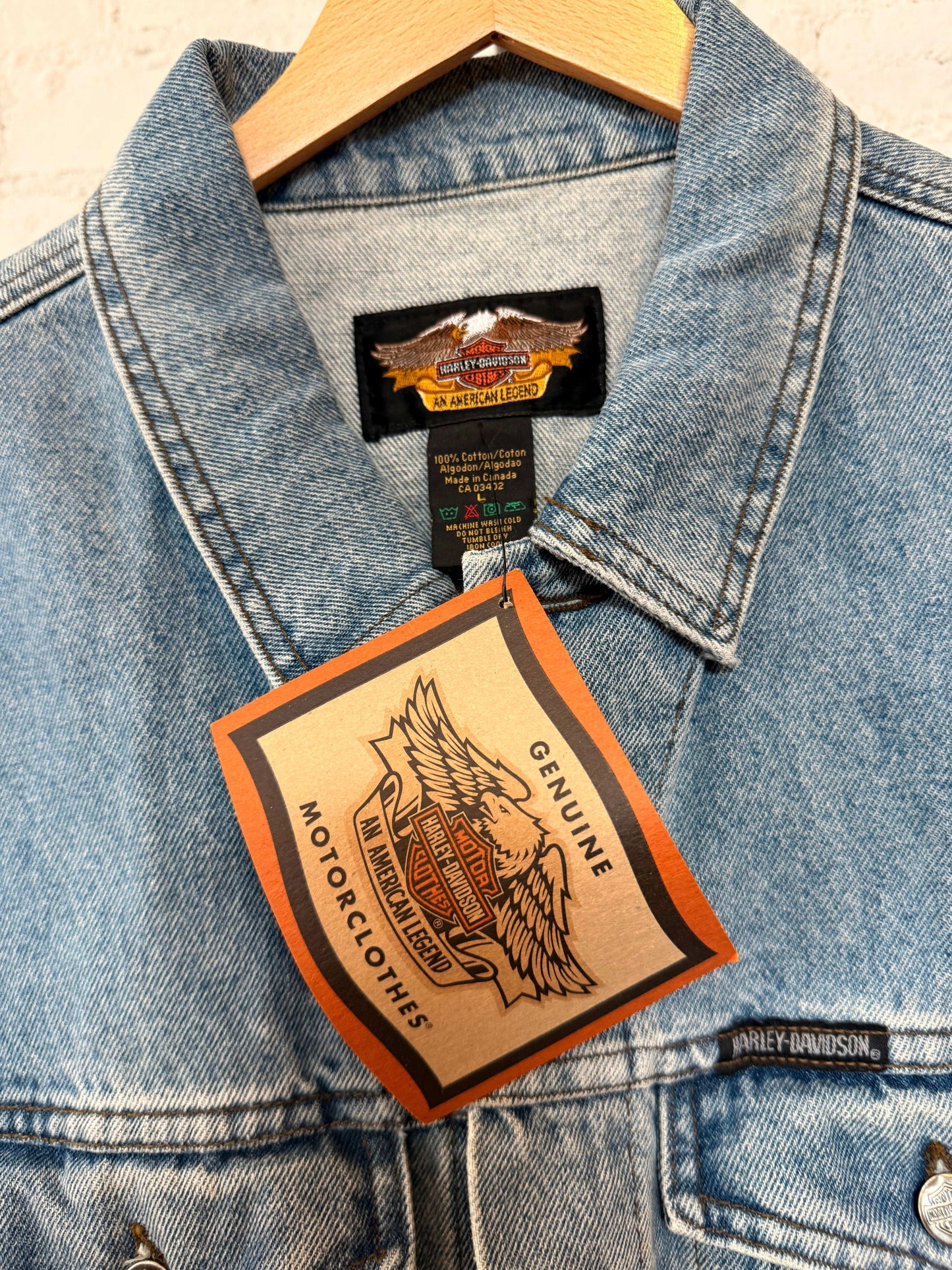Y2K Harley Davidson Vest Size-L LFDW