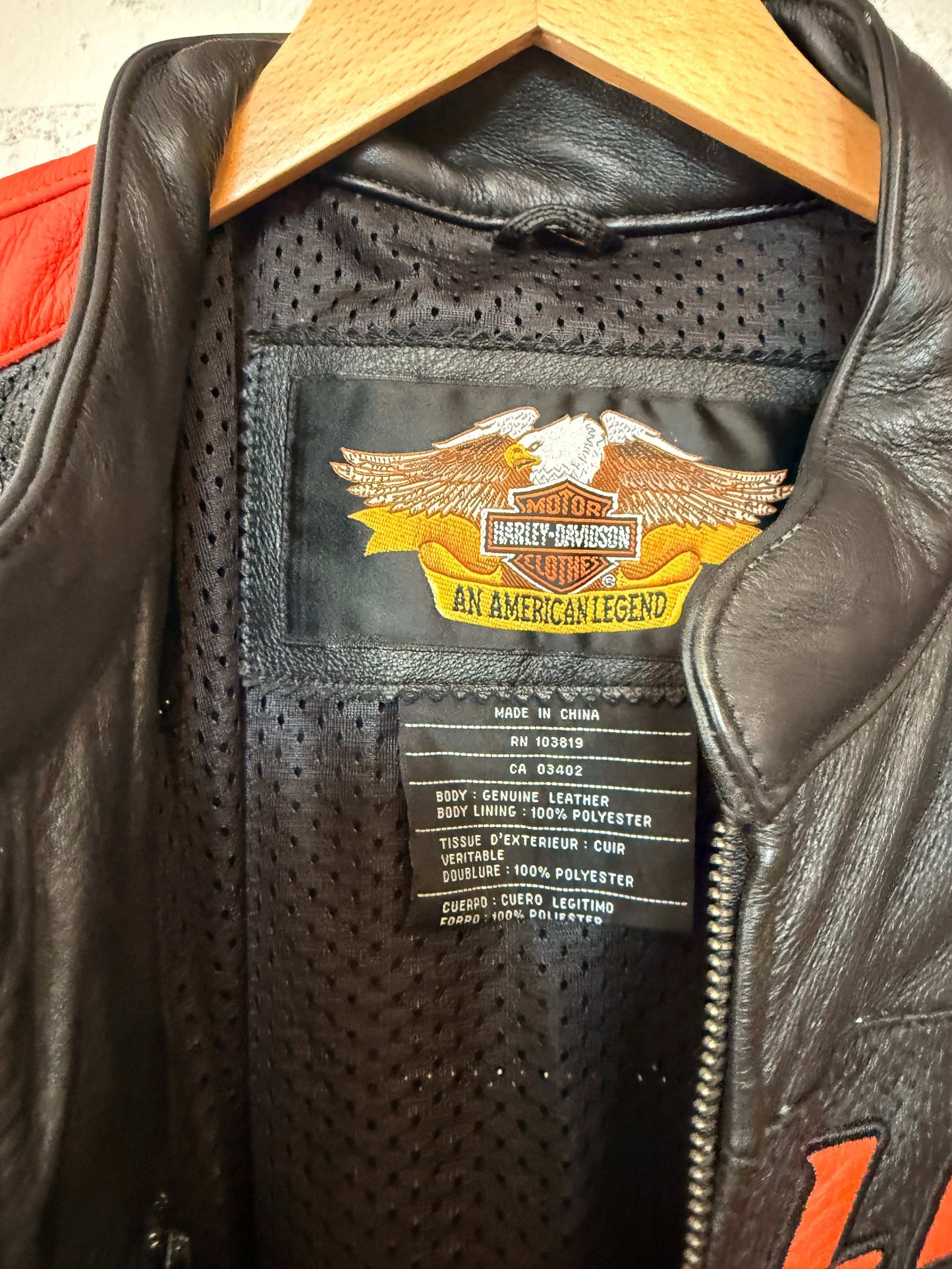 Y2K Harley Davidson Leather Jacket Size-XL LFDW