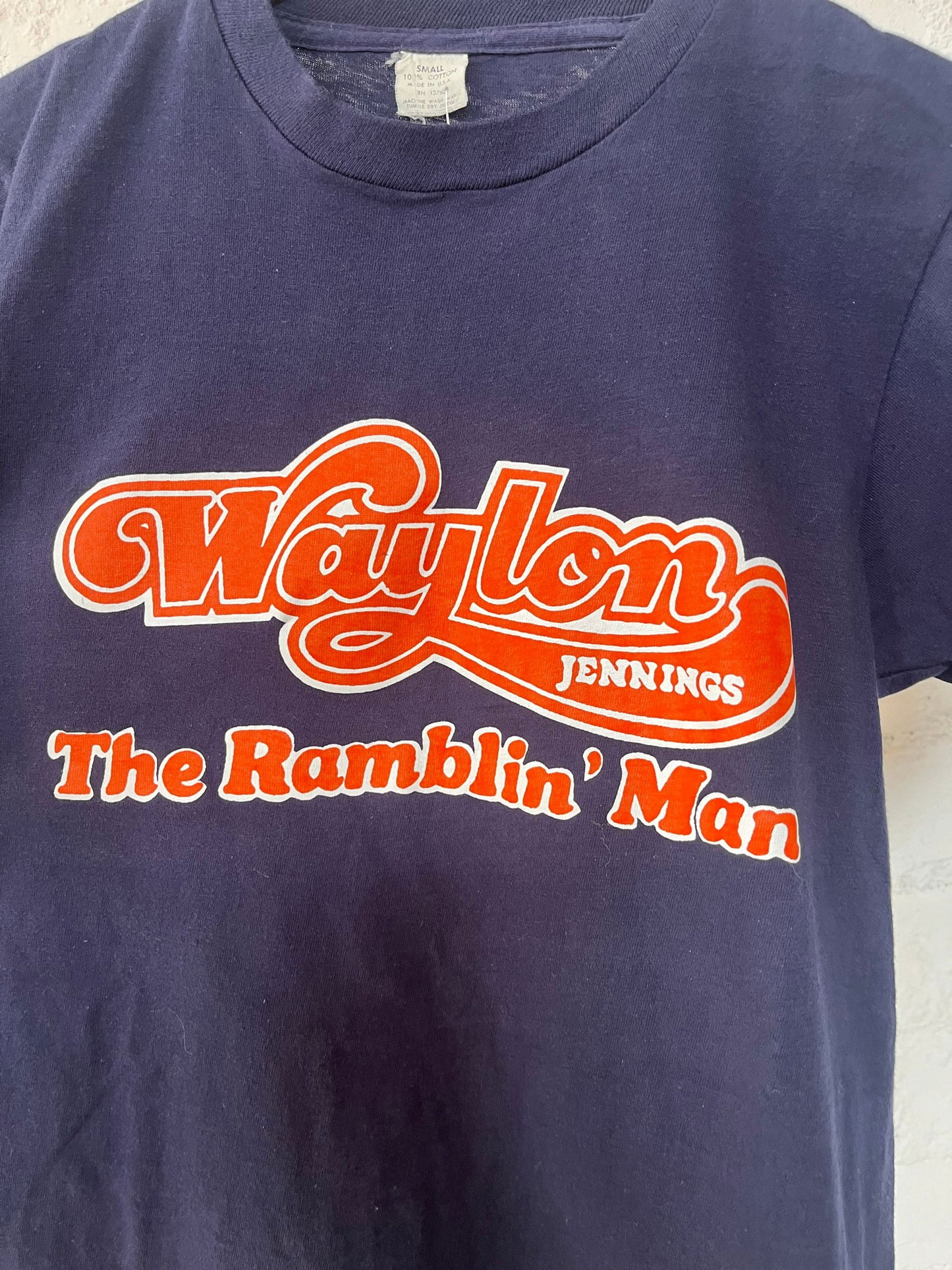 70’s Waylon Jennings The Ramblin’ Man Tee Size- S - LFDW