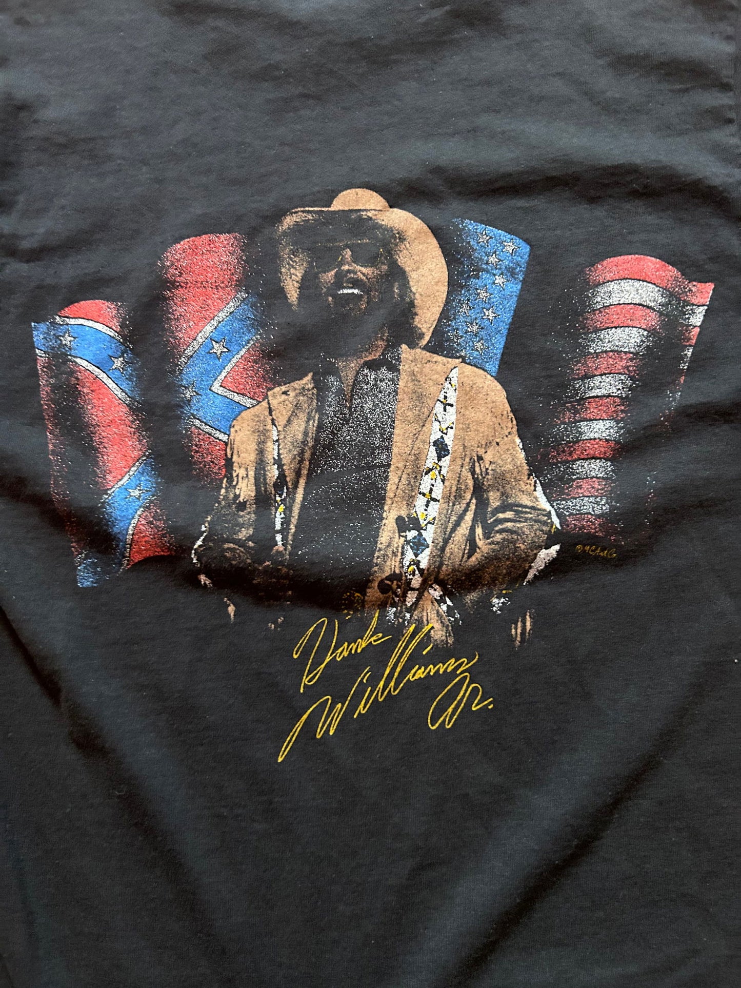 80s/90s Hank Williams Rebel Tee Size - M - LFDW