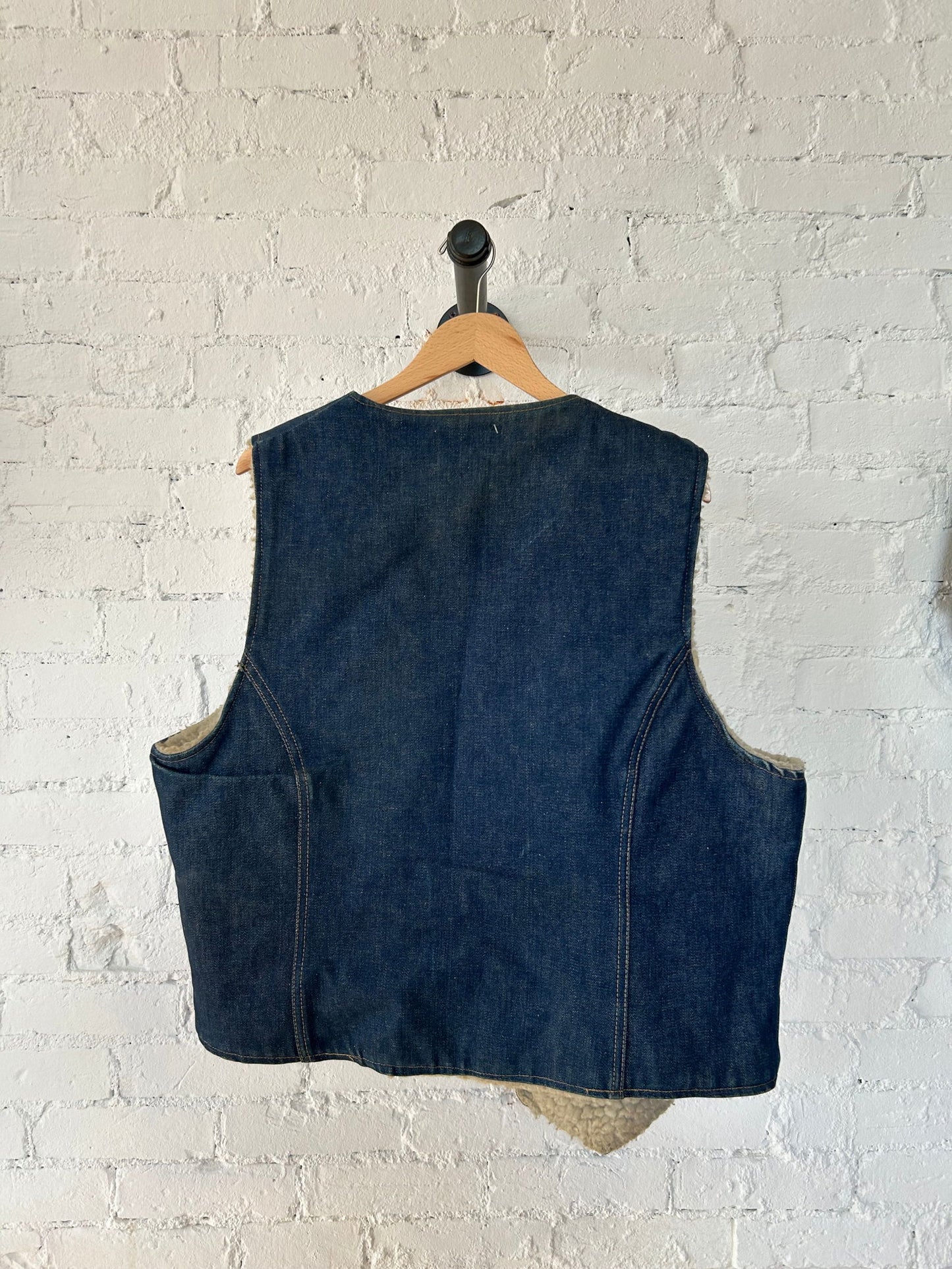 Denim Sherpa Vest Size - L - LFDW