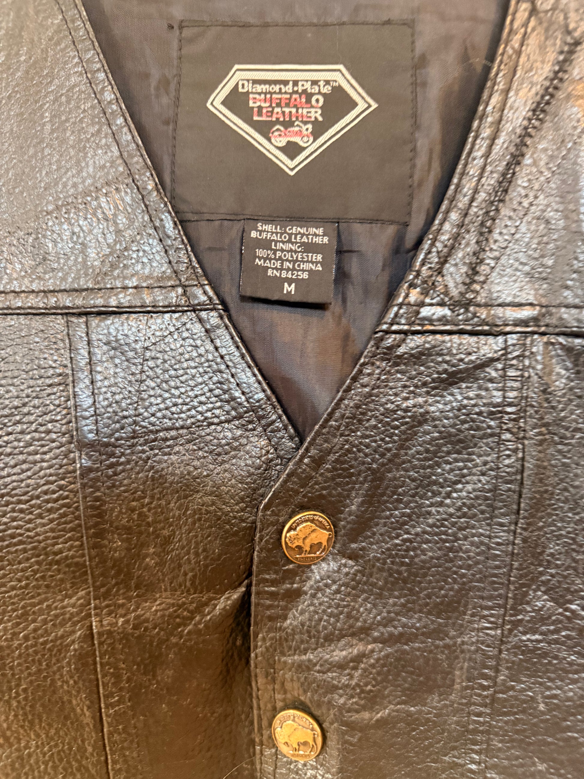 Y2K Route 66 Biker Vest Size-M LFDW