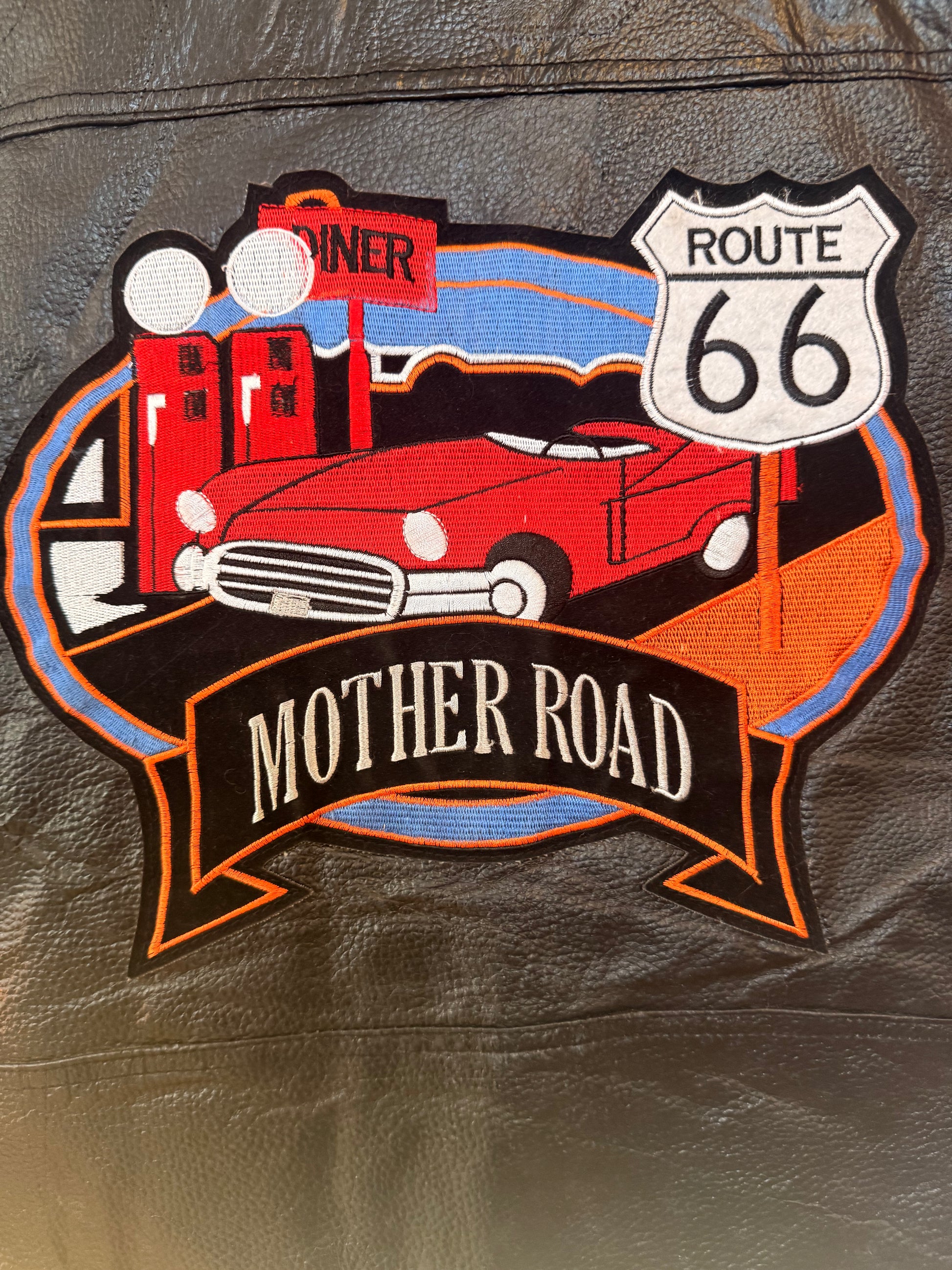 Y2K Route 66 Biker Vest Size-M LFDW