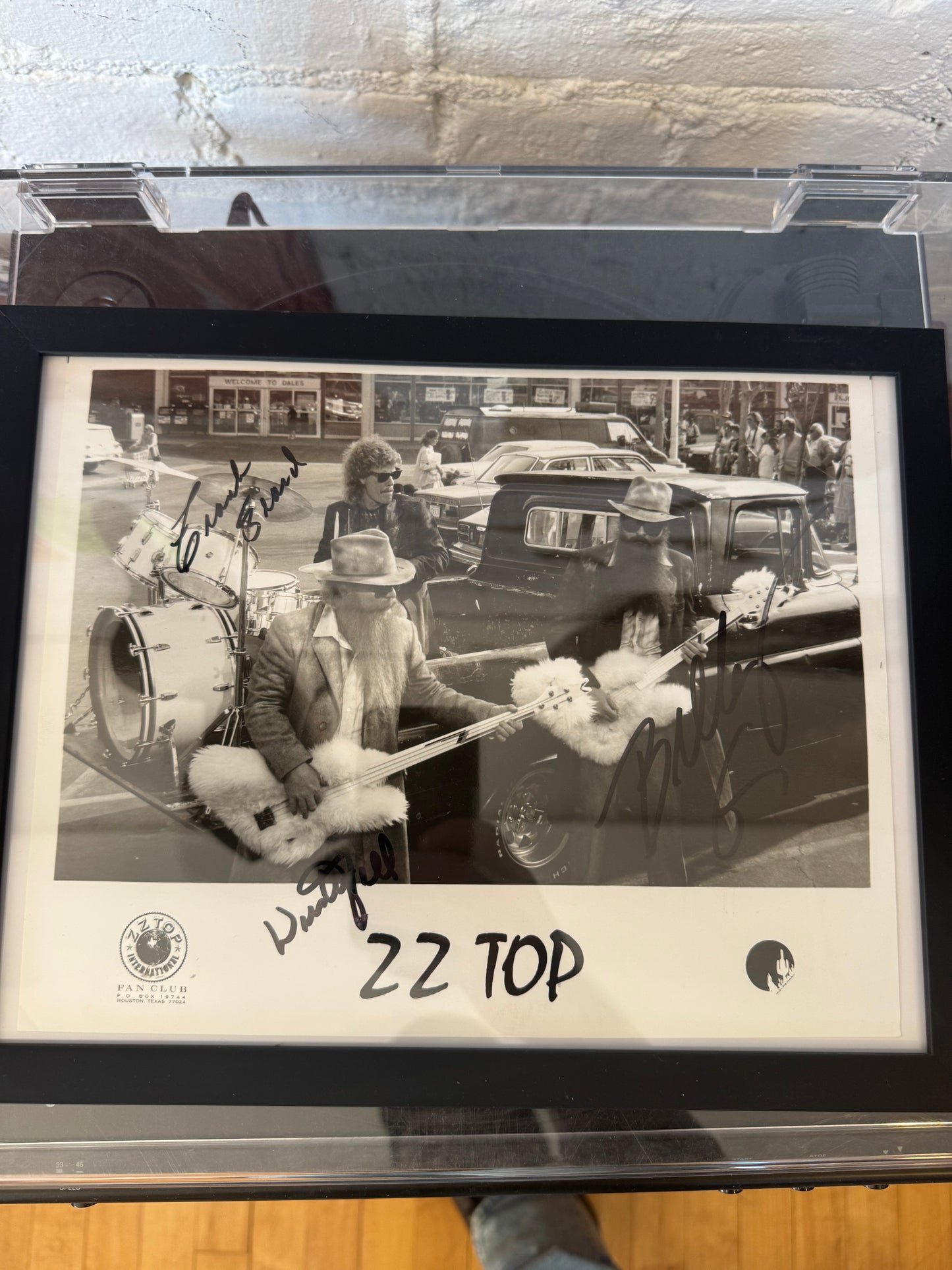 1980s Signed ZZ Top Picture LFDW