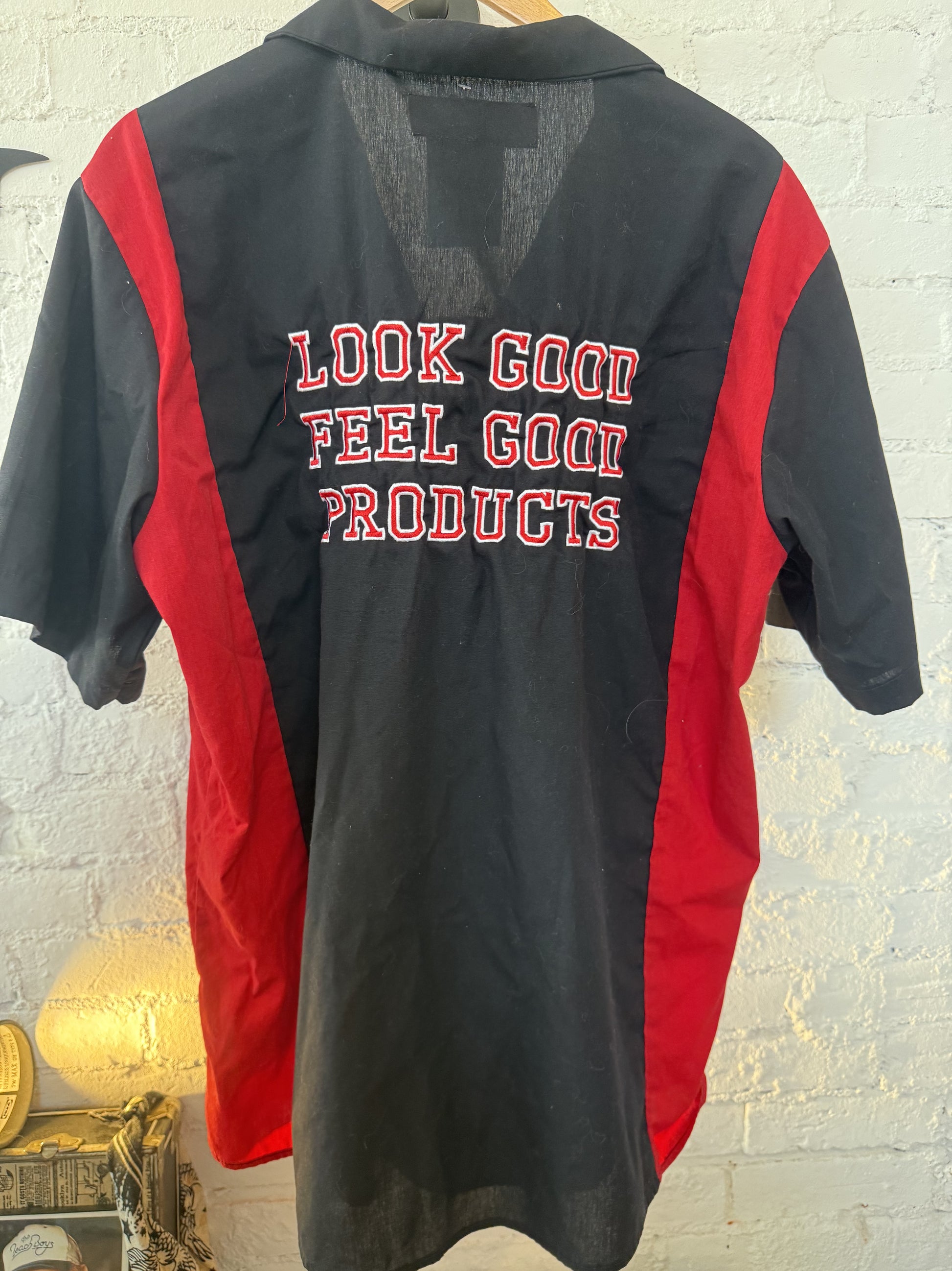 80’s Dickies Look Good Feel Good Products Work Shirt Size- XL LFDW