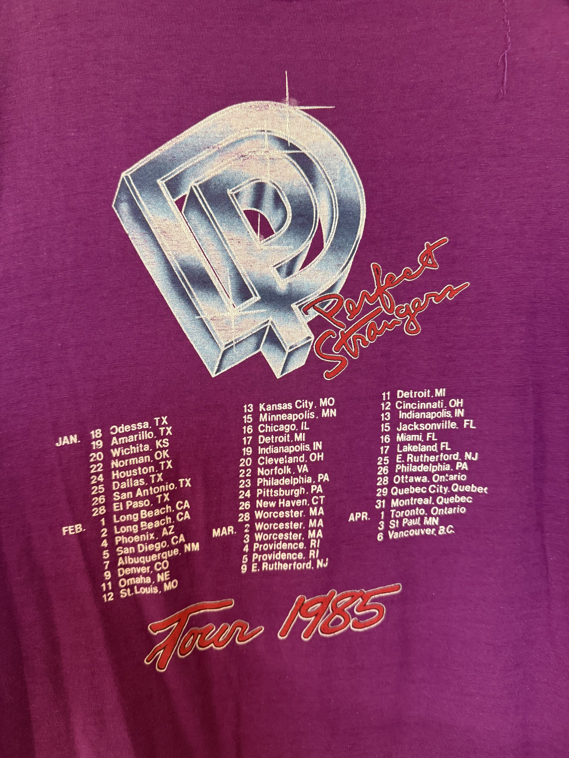 1985 Deep Purple Long Sleeve Size- L LFDW
