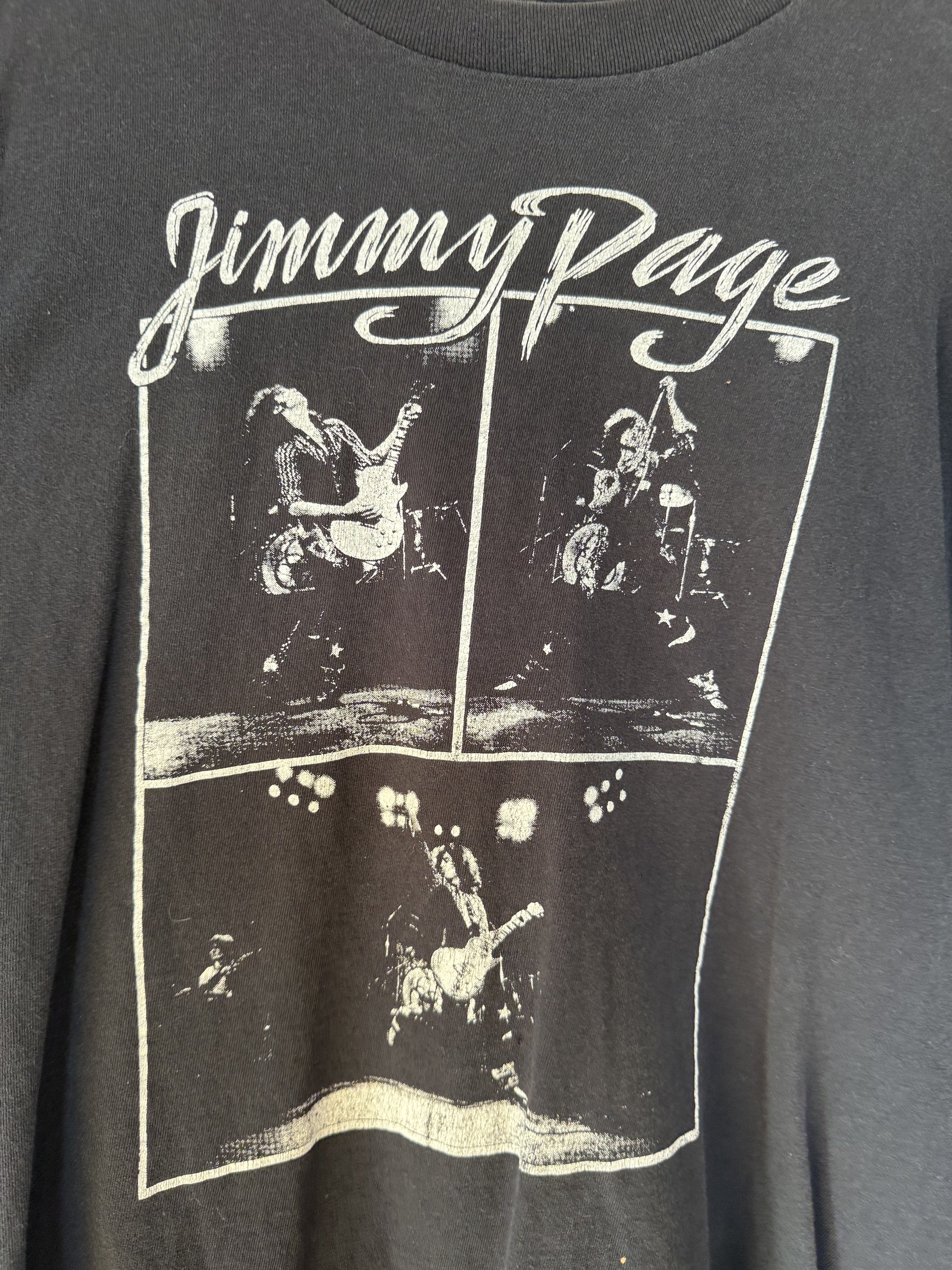 1980s Jimmy Page Tee Size-XL LFDW