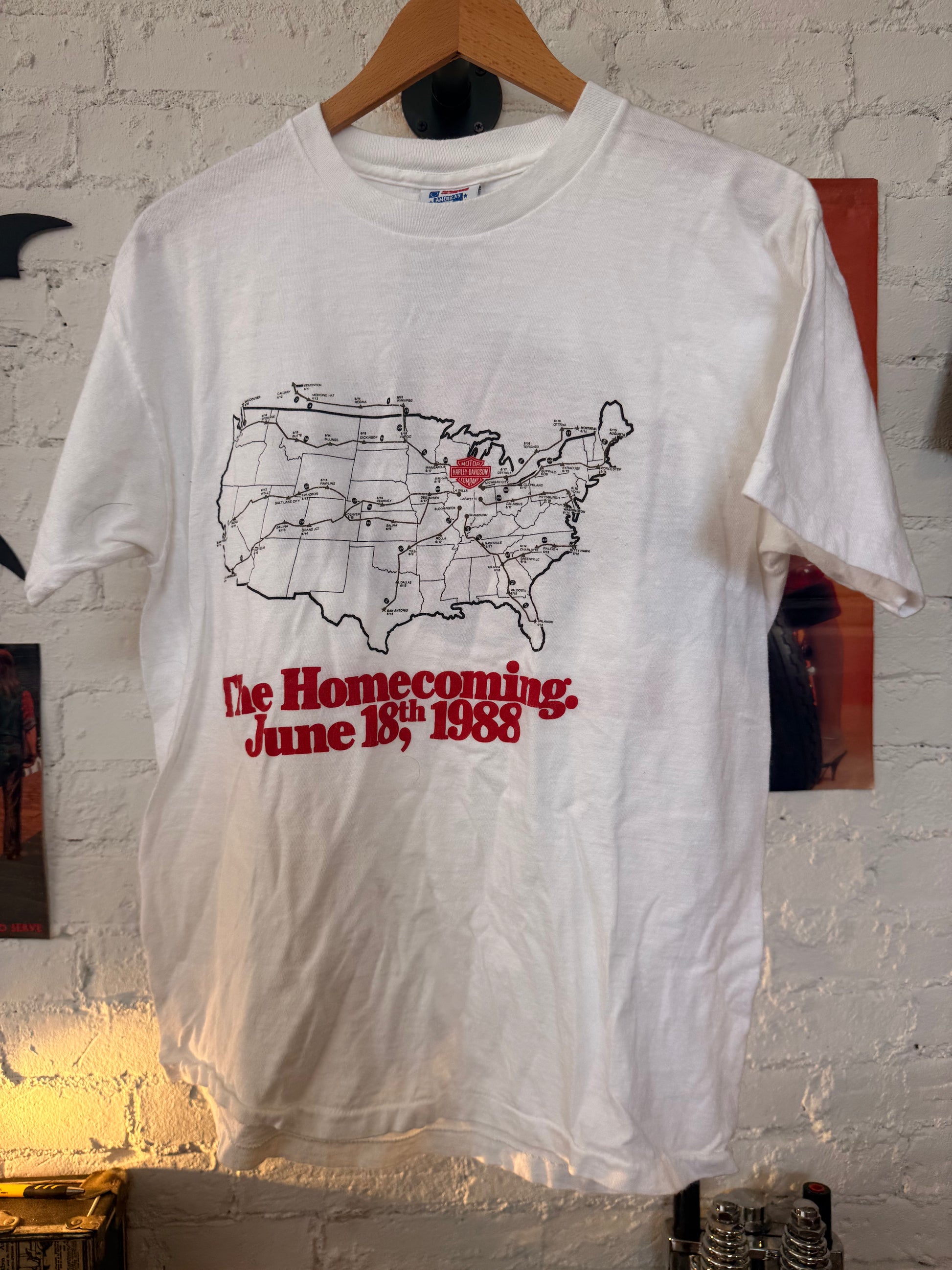 1988 Harley Homecoming Tee Size- M LFDW