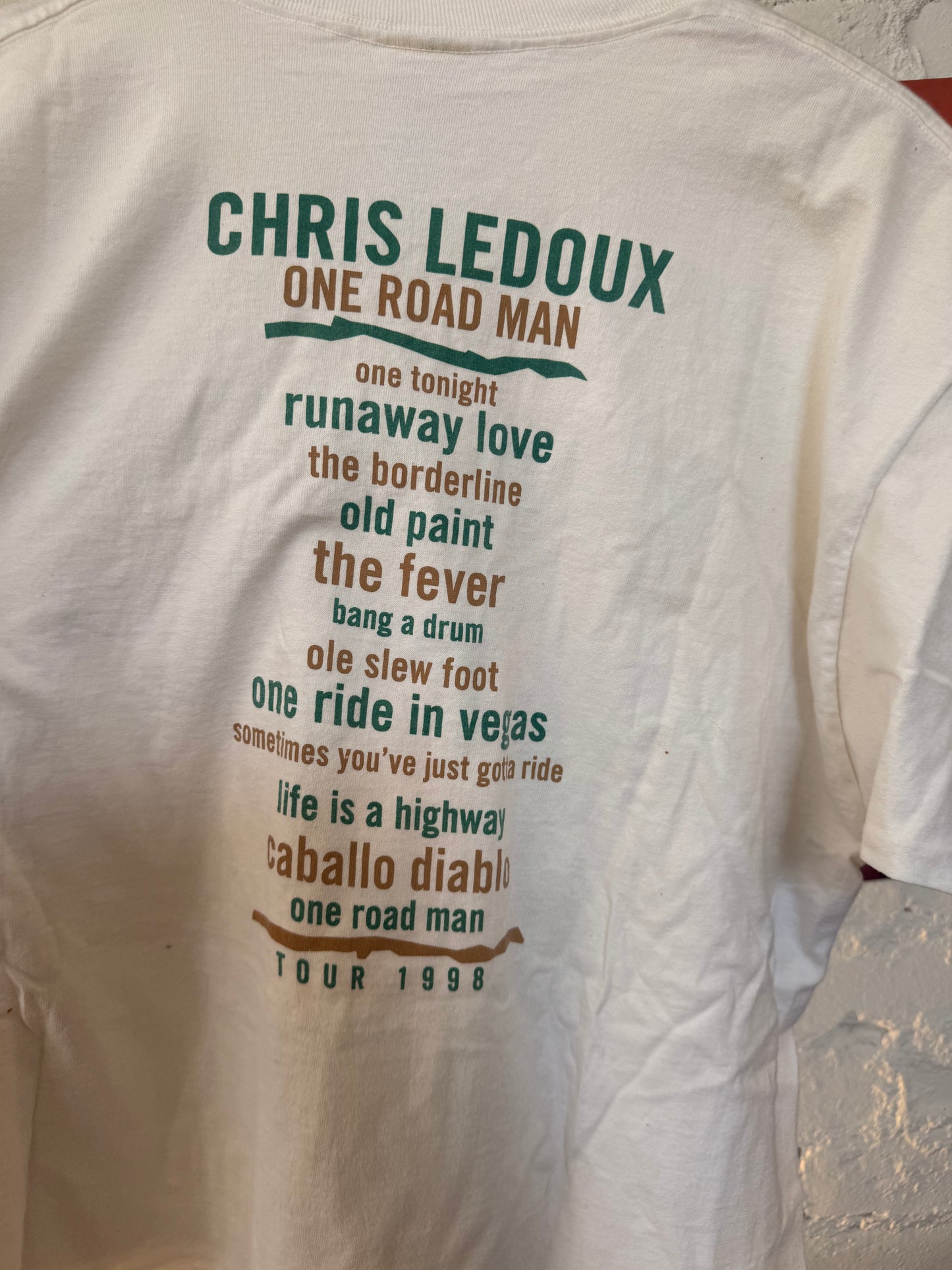 1998 Chris LeDoux Tee Size-XL