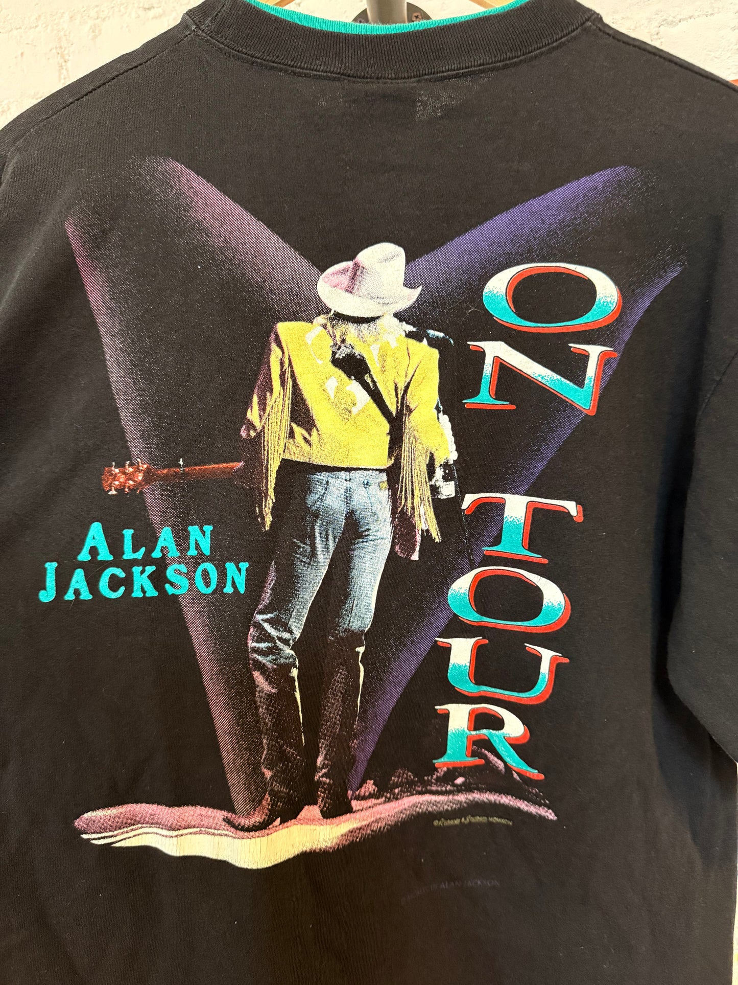 1991 Alan Jackson On Tour Tee Size- L