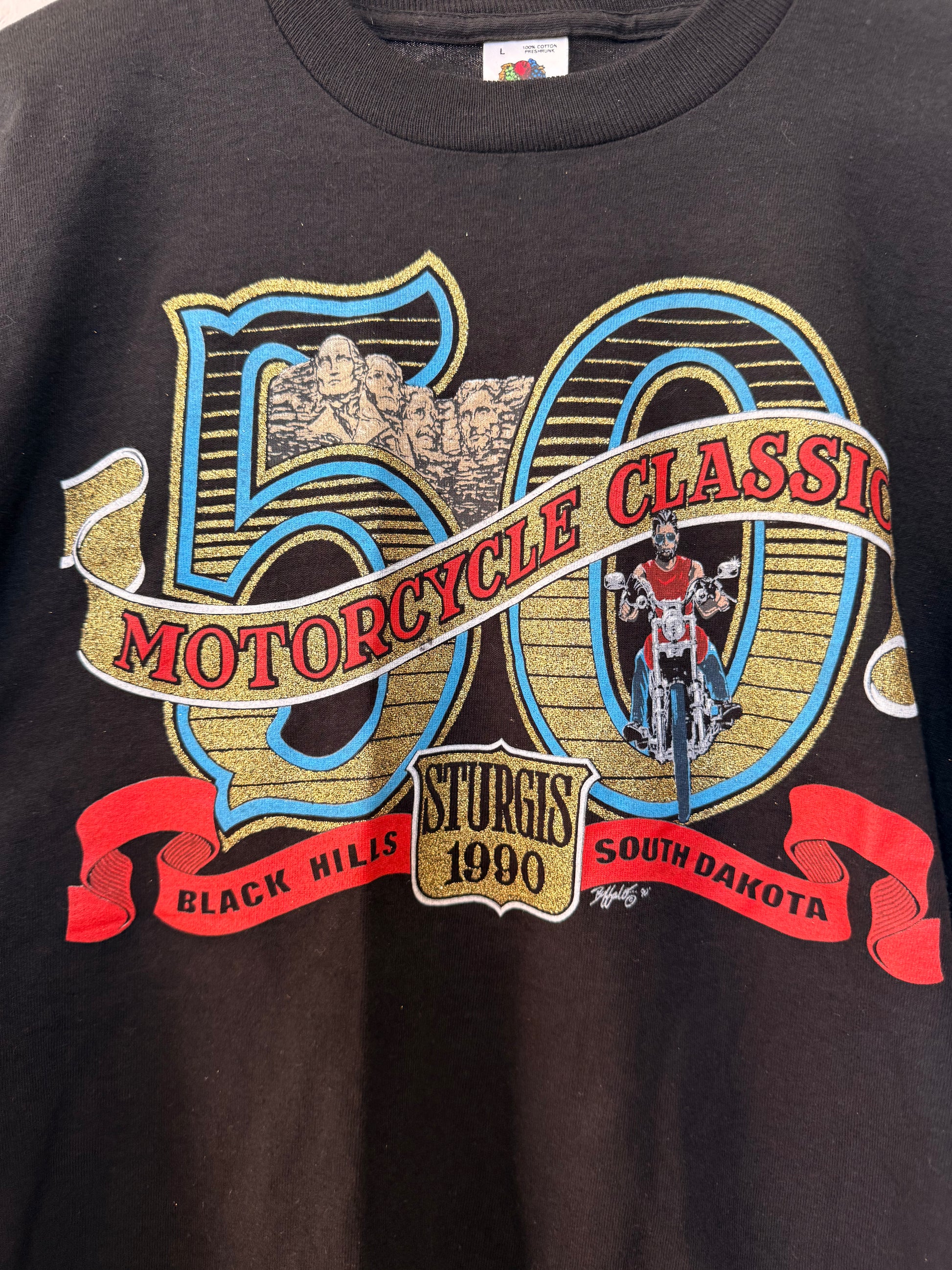 1990 Sturgis Boot Hill Club Tee Size- L LFDW