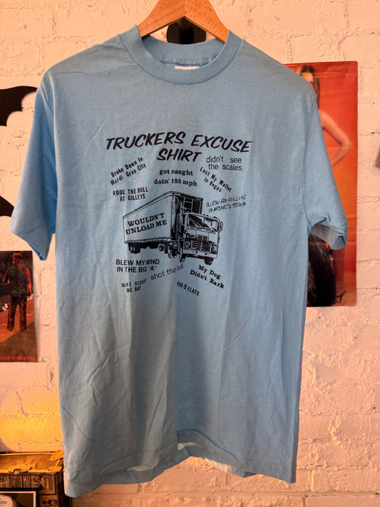 70s Truckers Excuse Shirt Size-L LFDW