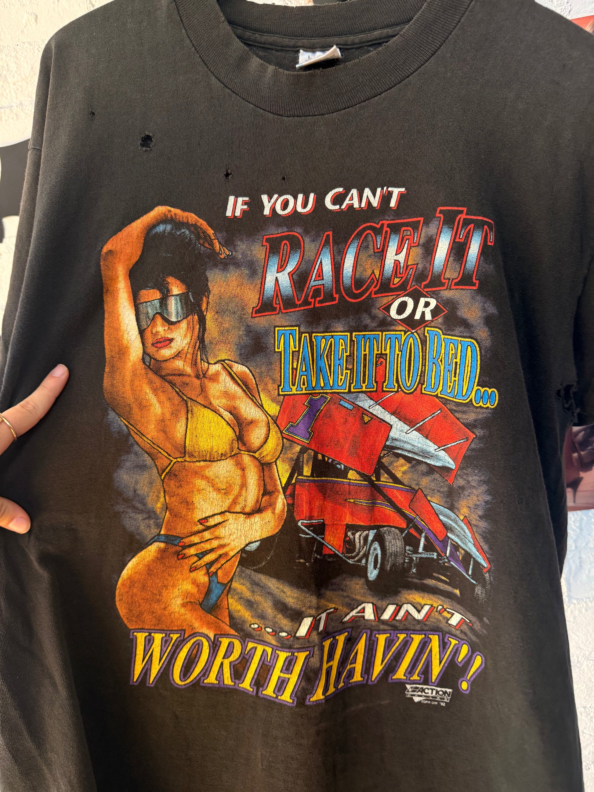 92 Dirt Track Racing Tee Size- L LFDW