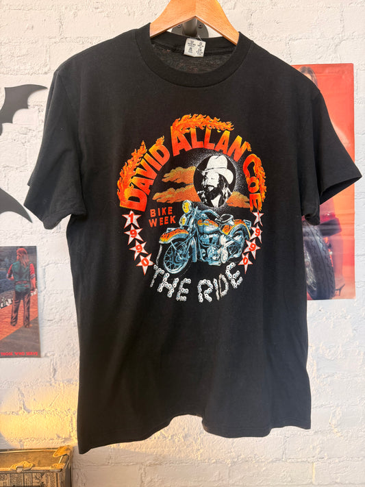1990 David Allan Coe Bike Week Tee Size-L LFDW