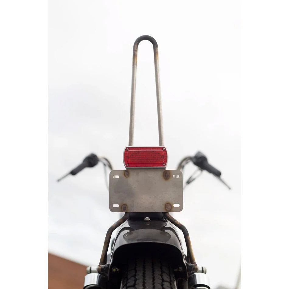 Box Chopper Tail light Weld-On Bracket w/ License Plate Mount LFDW