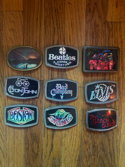 1970s Band Belt Buckles - LFDW