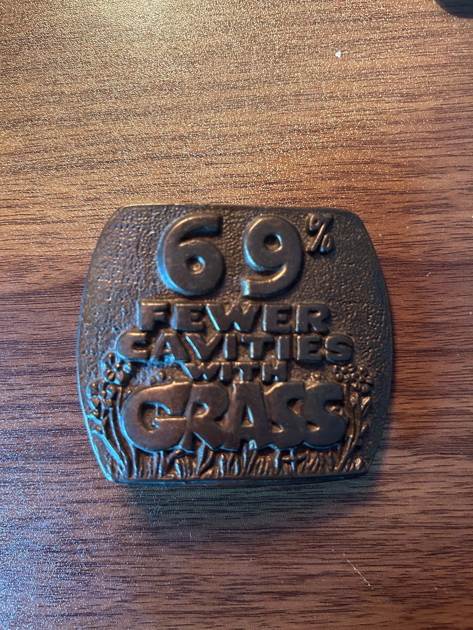 1970s Weed Joke Belt Buckle - LFDW