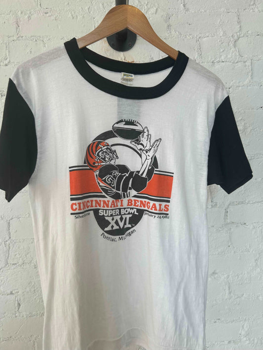 1982 Bengals Super Bowl White - LFDW