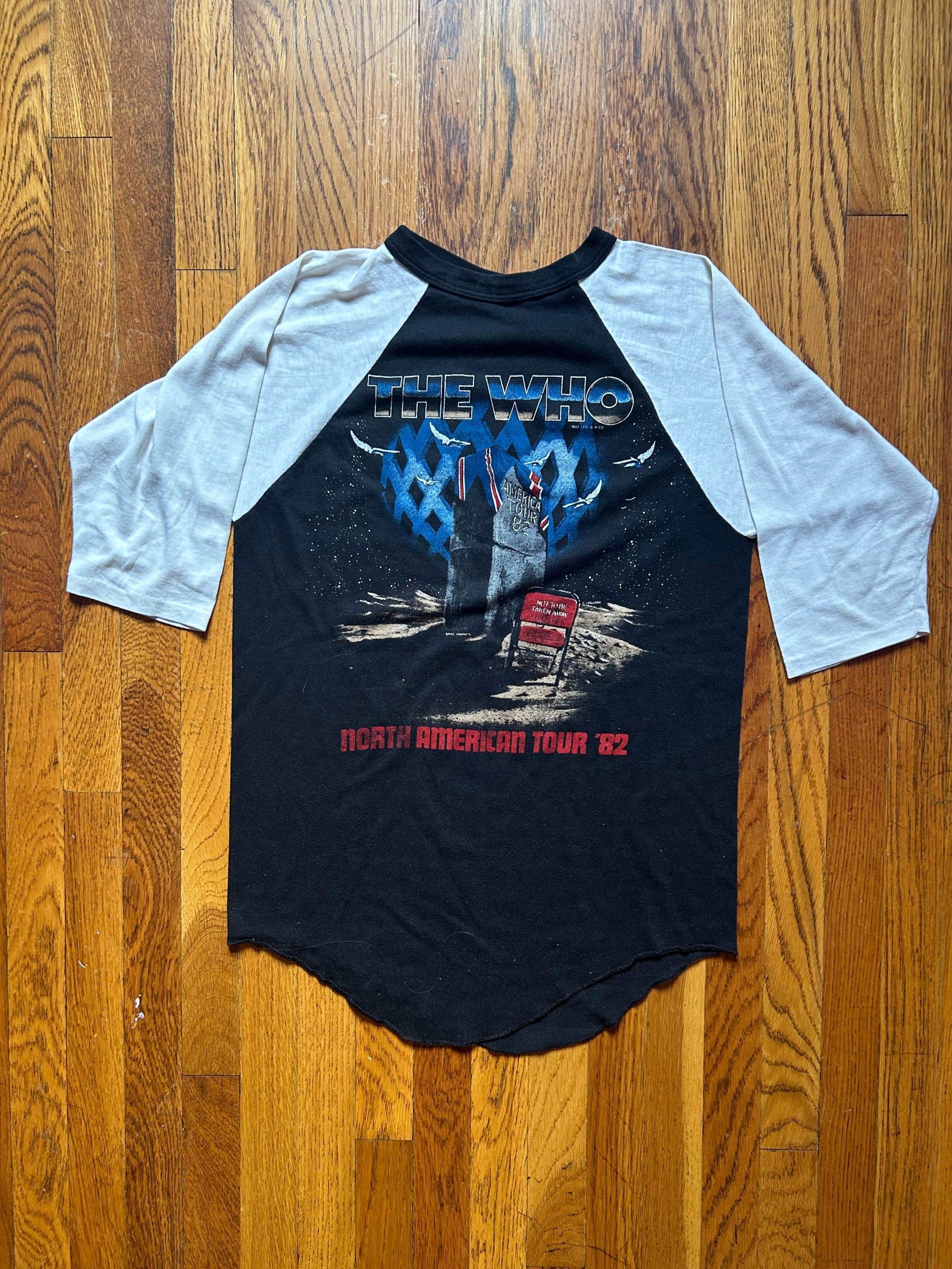1982 The Who Tour Raglan Tee Size - M - LFDW