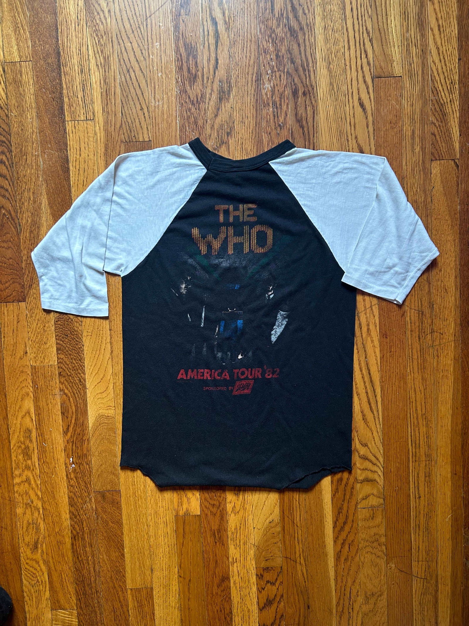 1982 The Who Tour Raglan Tee Size - M - LFDW