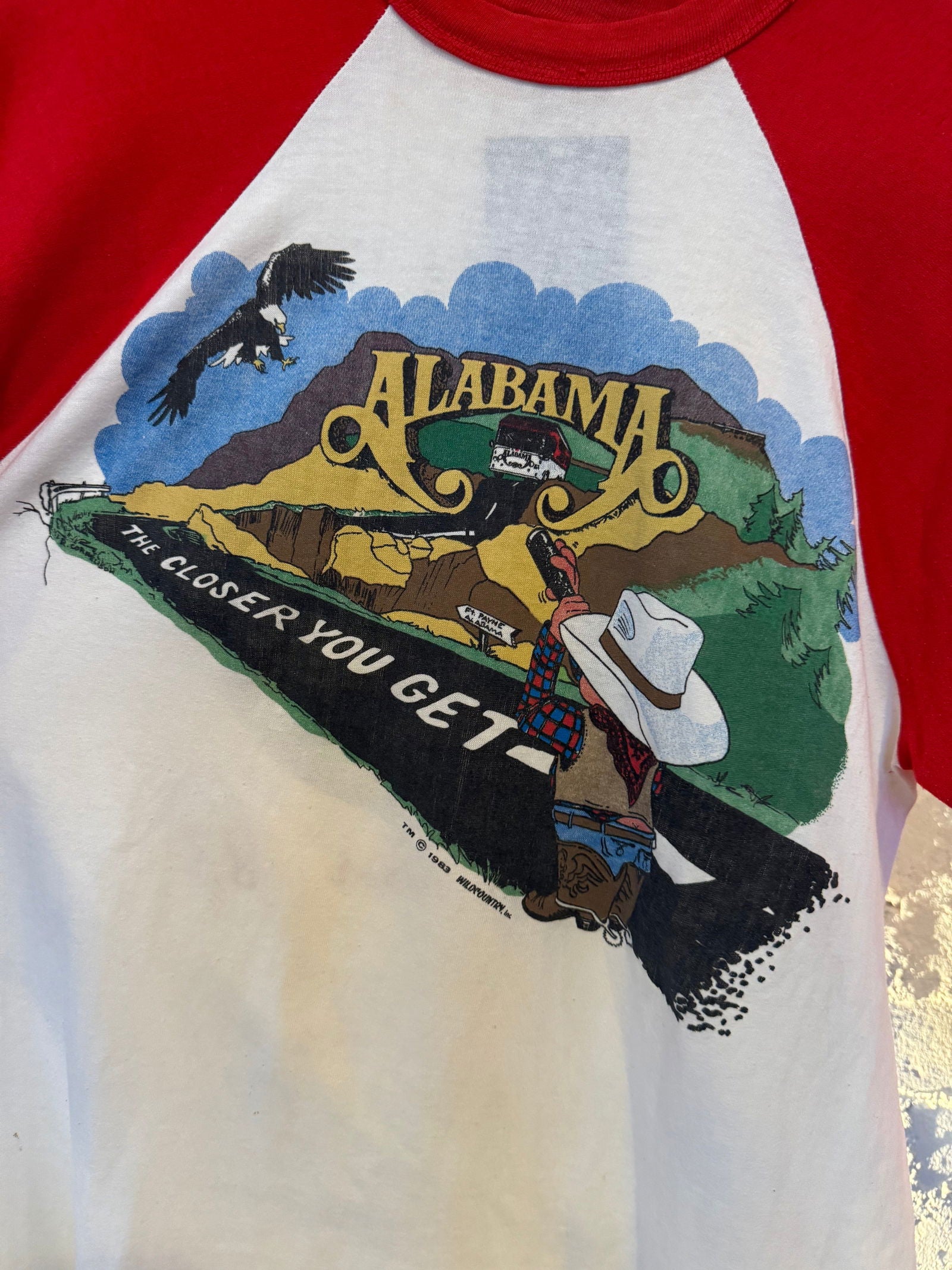 1983 Alabama Tour Tee Size - L - LFDW