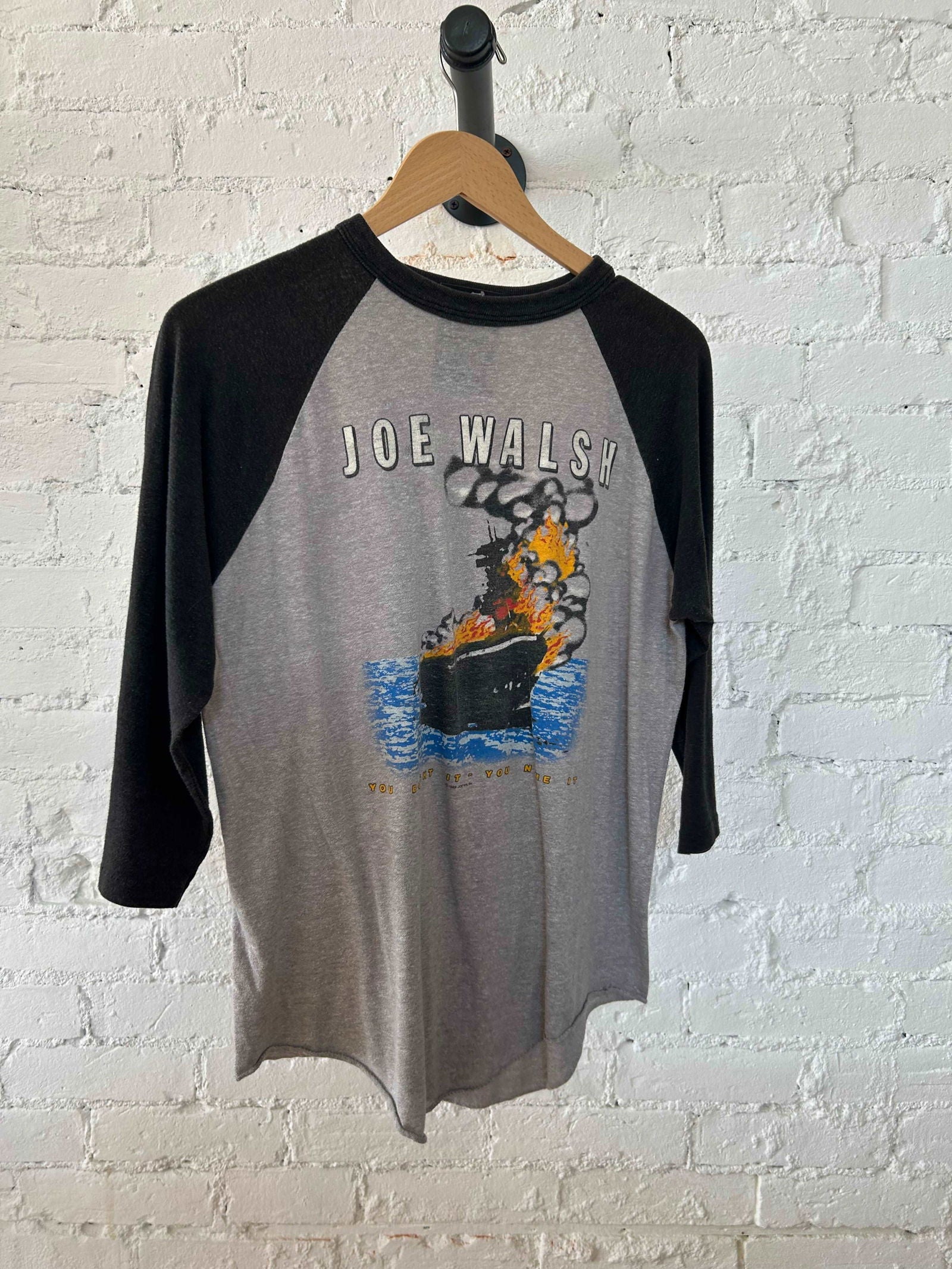 1983 Joe Walsh You Bought It Raglan Size - XL - LFDW