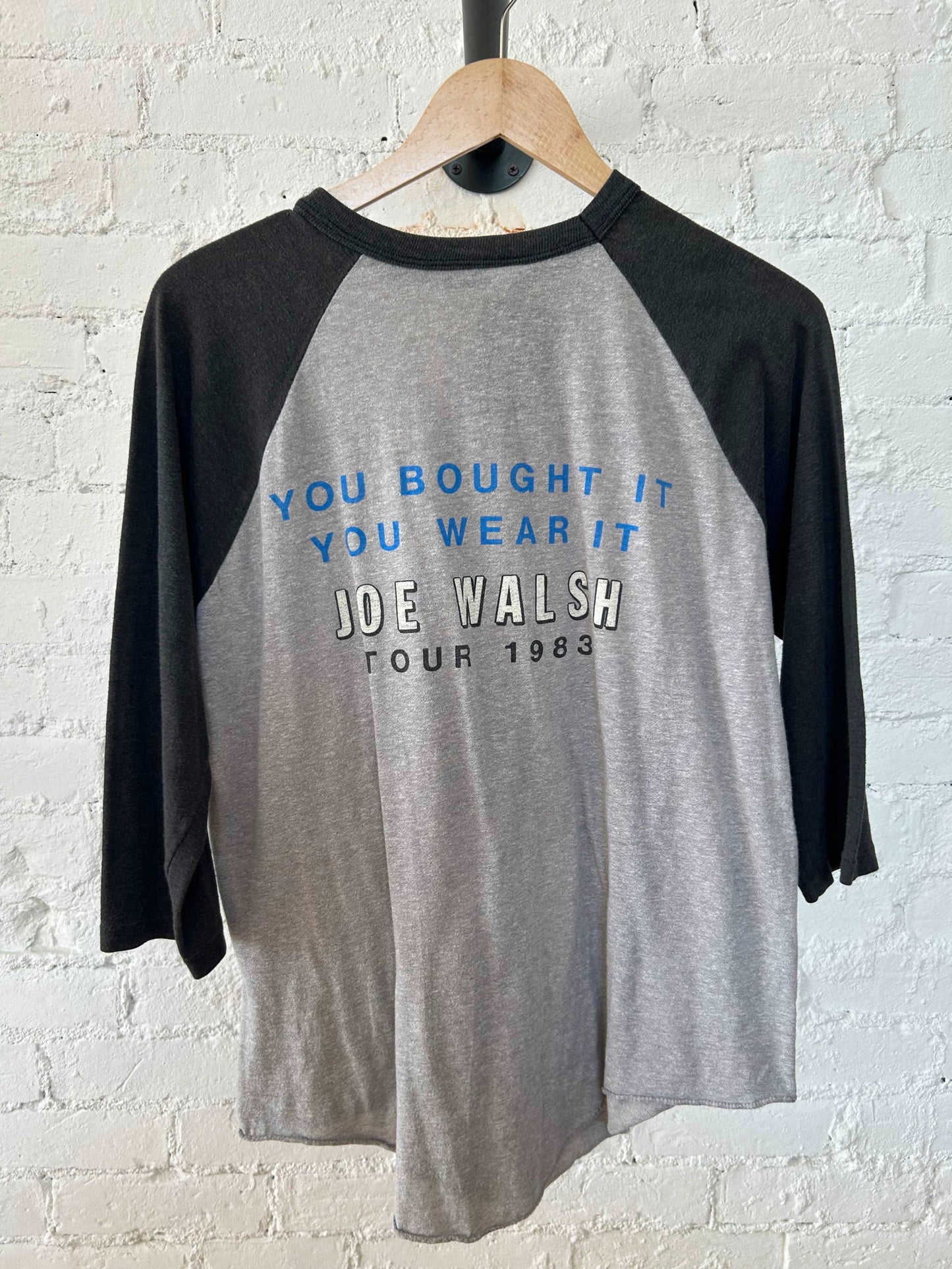 1983 Joe Walsh You Bought It Raglan Size - XL - LFDW