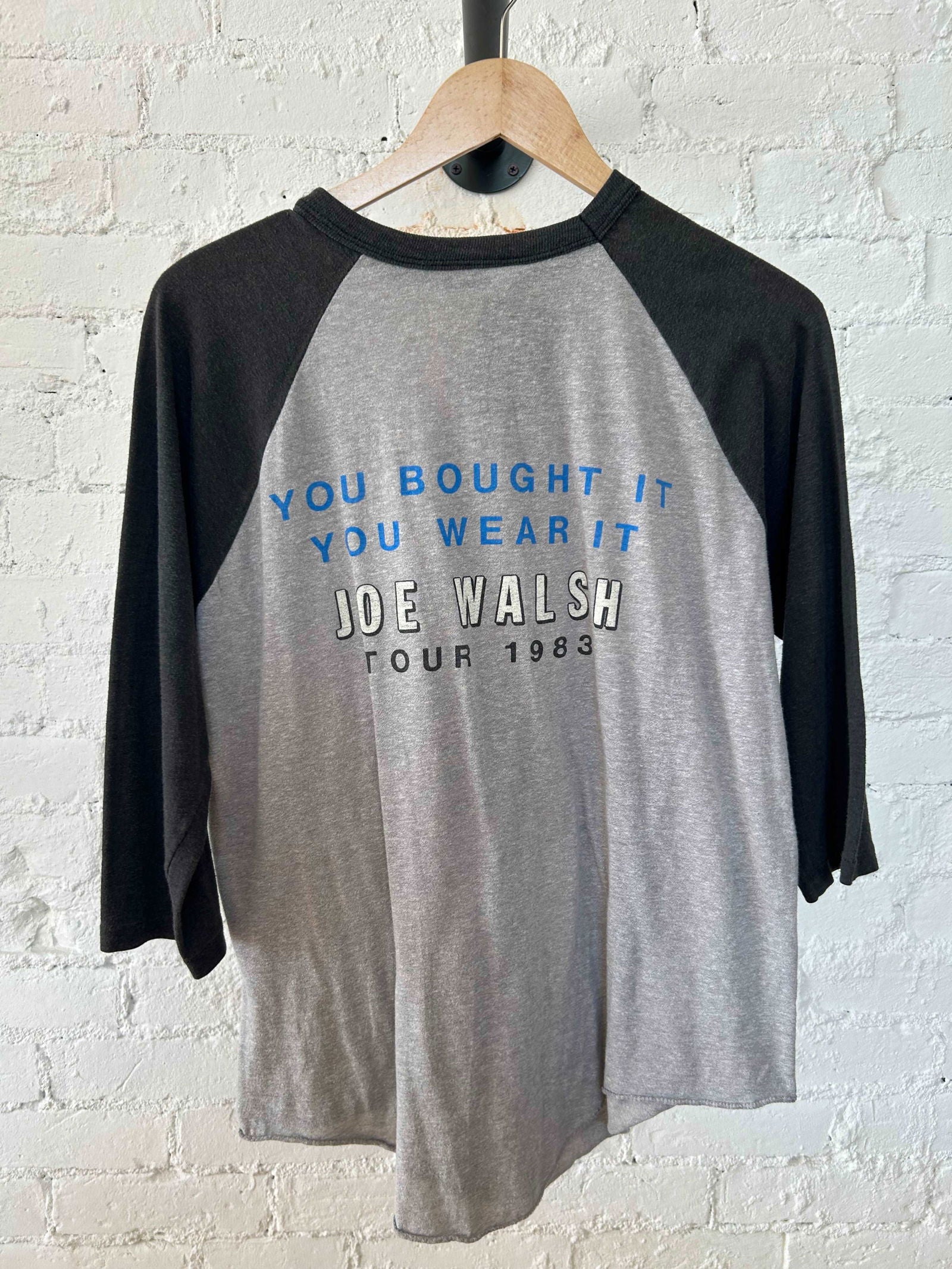 1983 Joe Walsh You Bought It Raglan Size - XL - LFDW