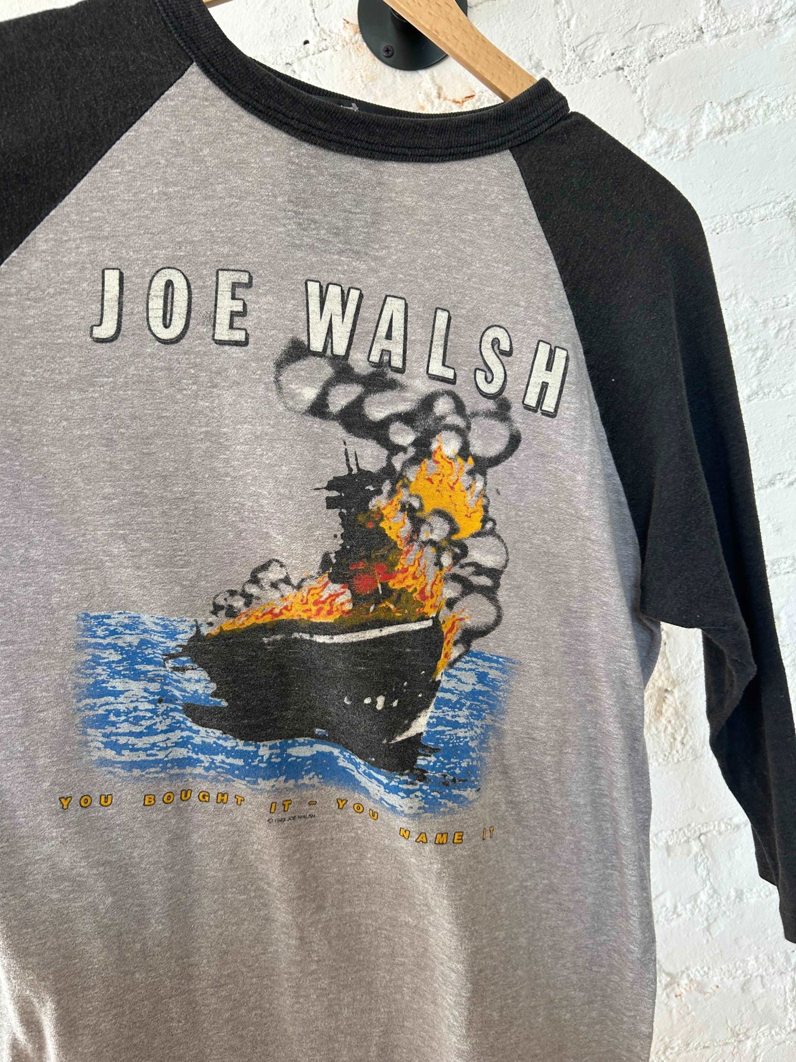 1983 Joe Walsh You Bought It Raglan Size - XL - LFDW