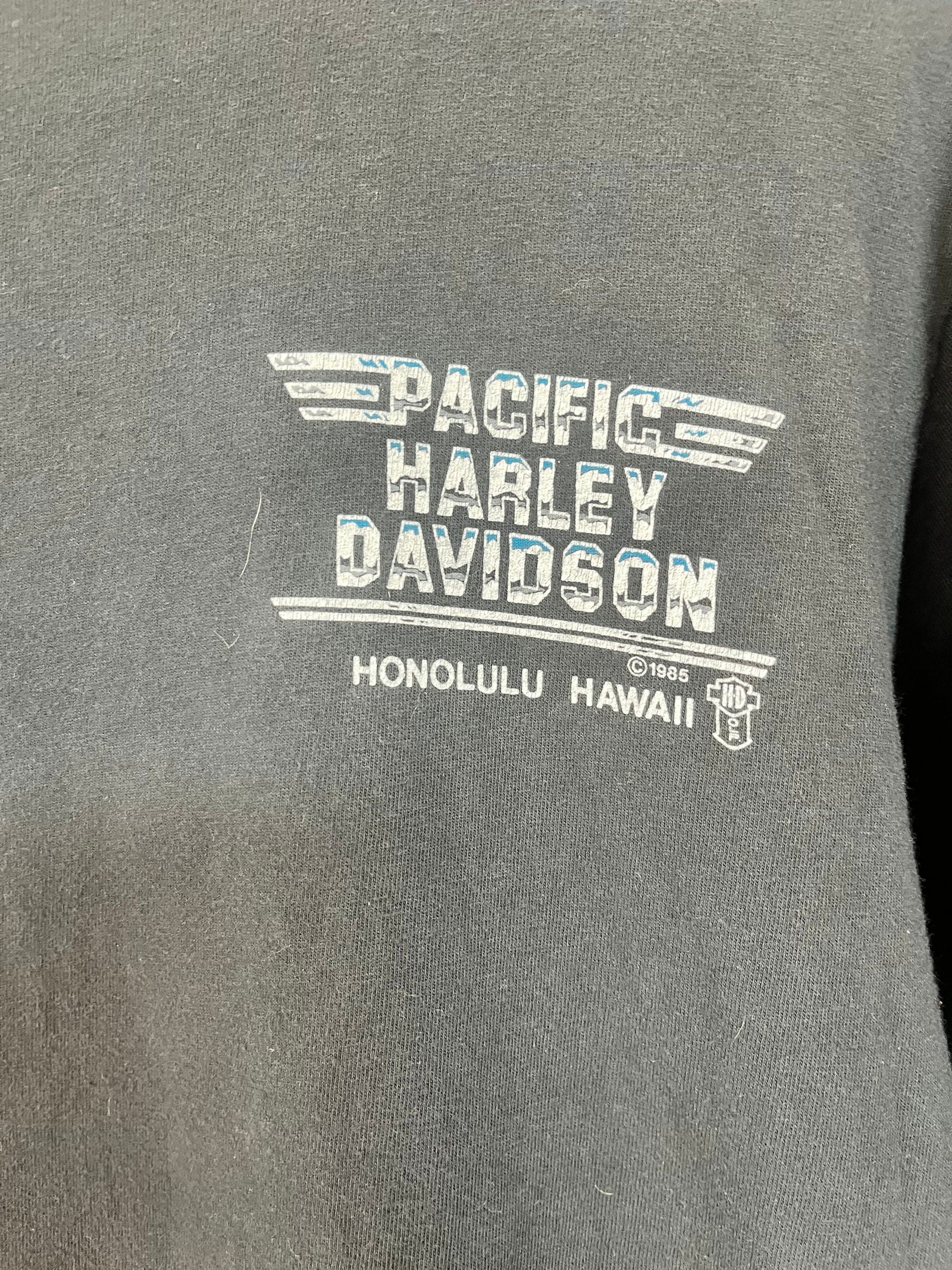 1985 Pacific Harley Davidson The Eagle Soars Alone Tee Size- L - LFDW