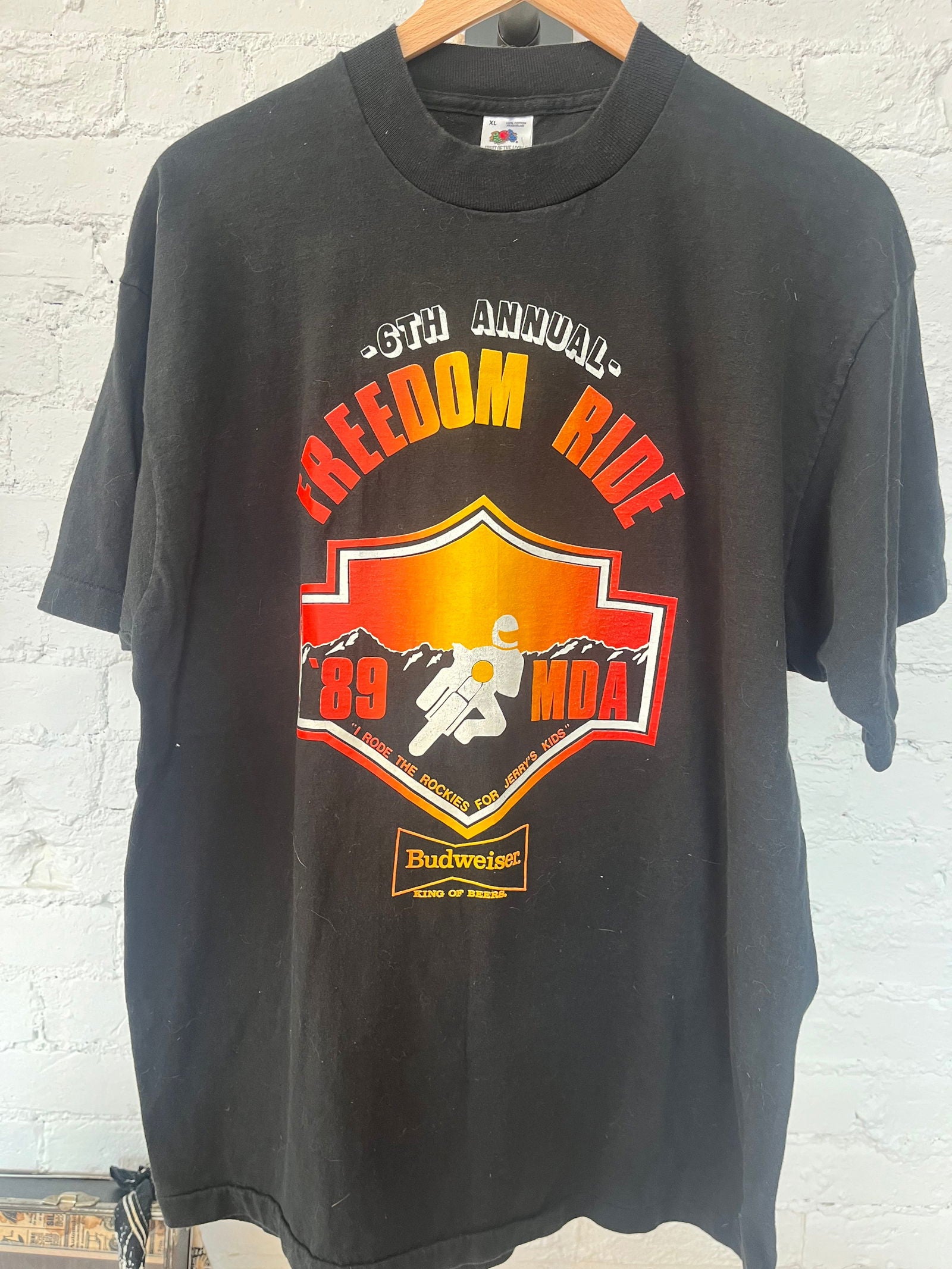 1989 Freedom Ride Annual Tee Size- XL - LFDW