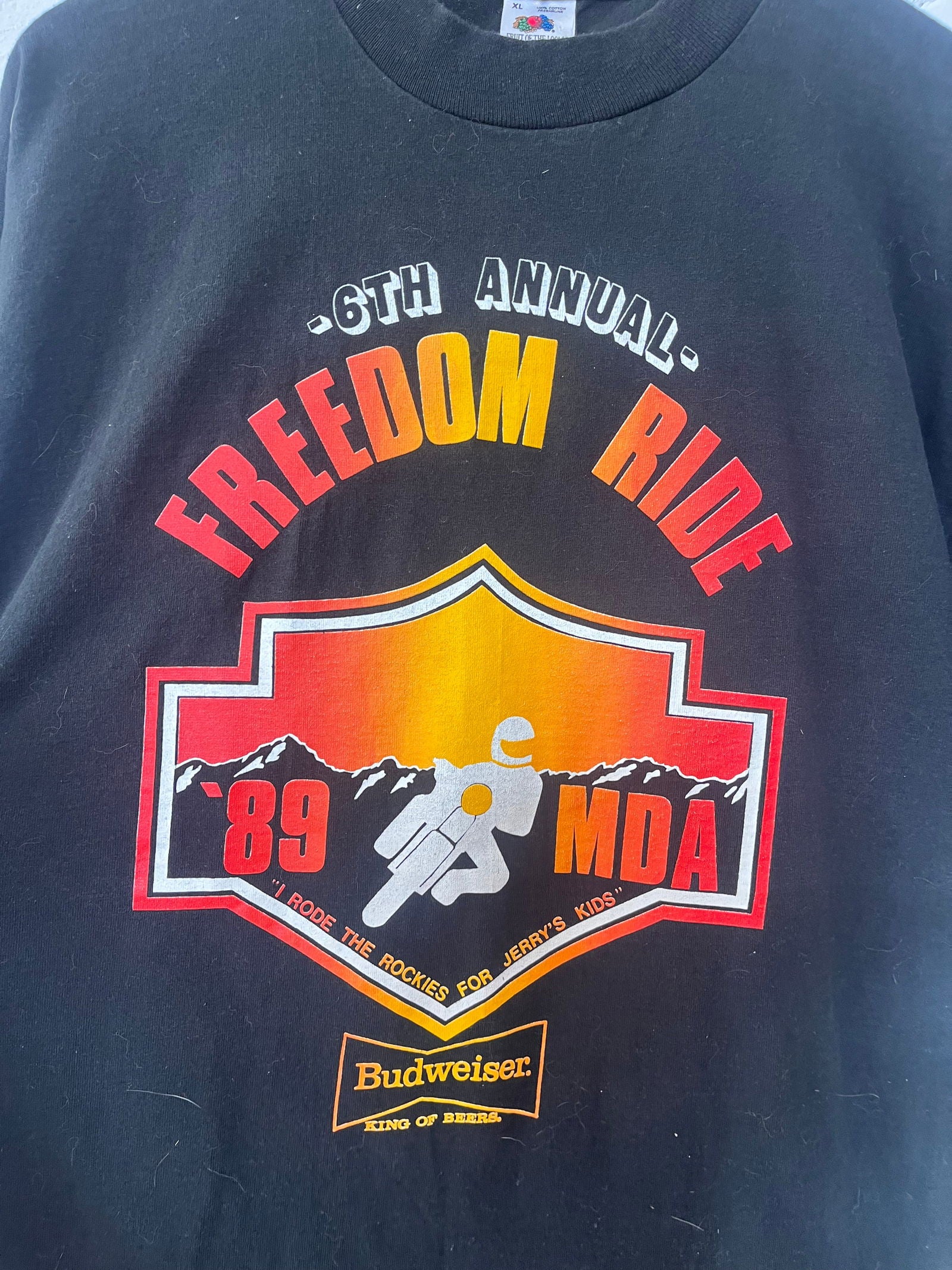 1989 Freedom Ride Annual Tee Size- XL - LFDW