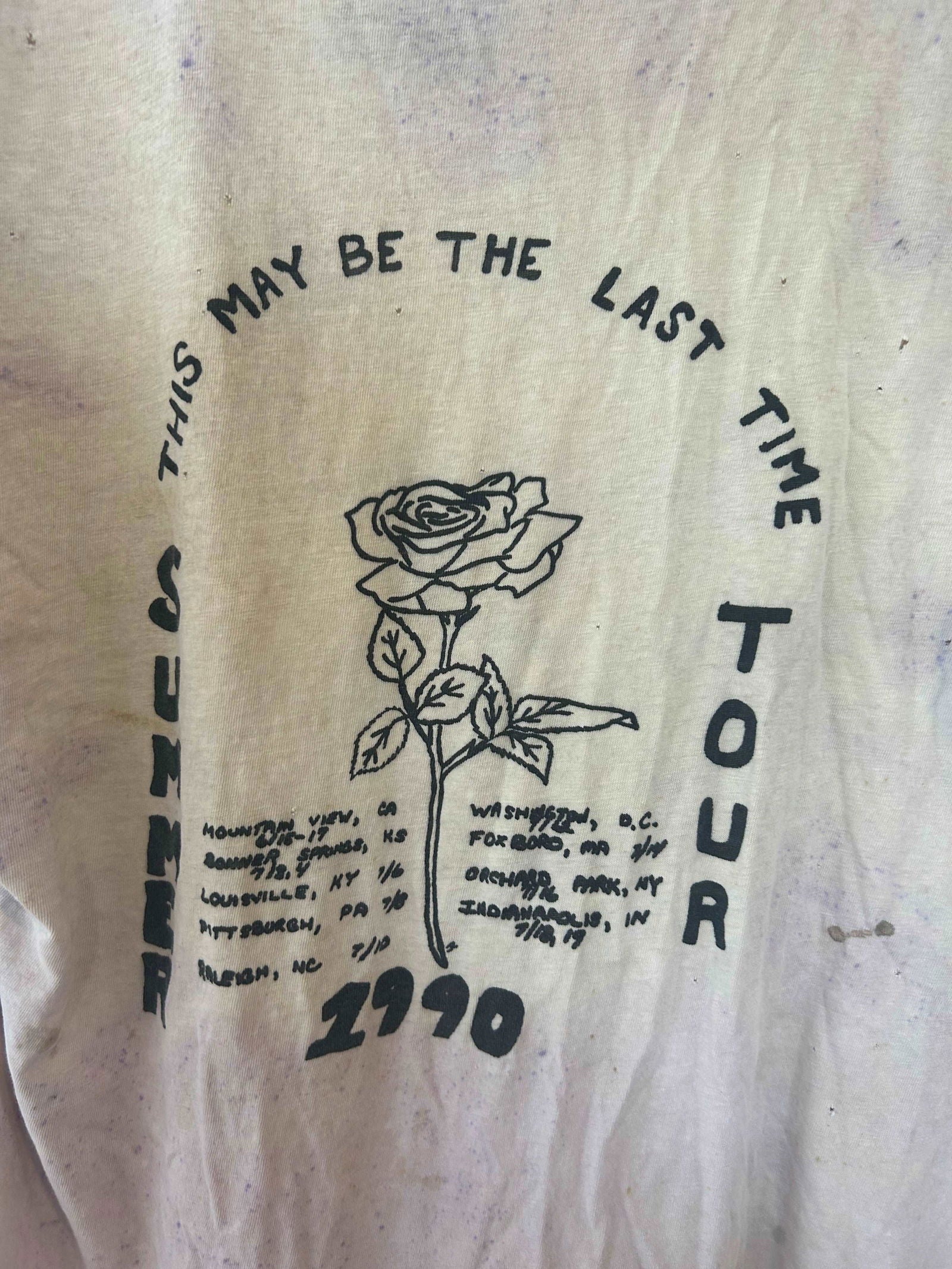 1990 Grateful Dead Summer Tour Lot Tee Size - L - LFDW