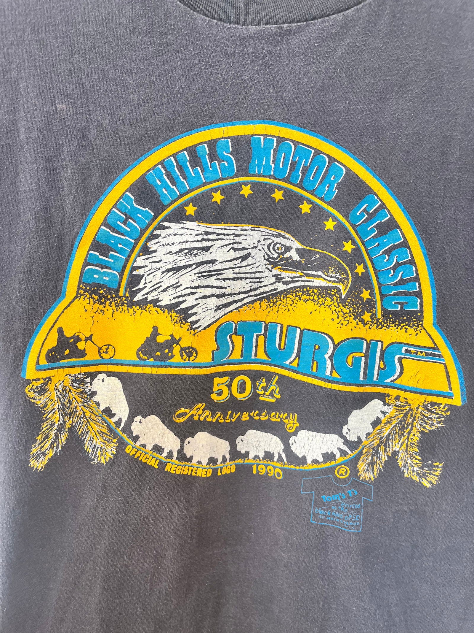 1990’s Black Hills Sturgis 50th Anniversary Tee Size- L - LFDW