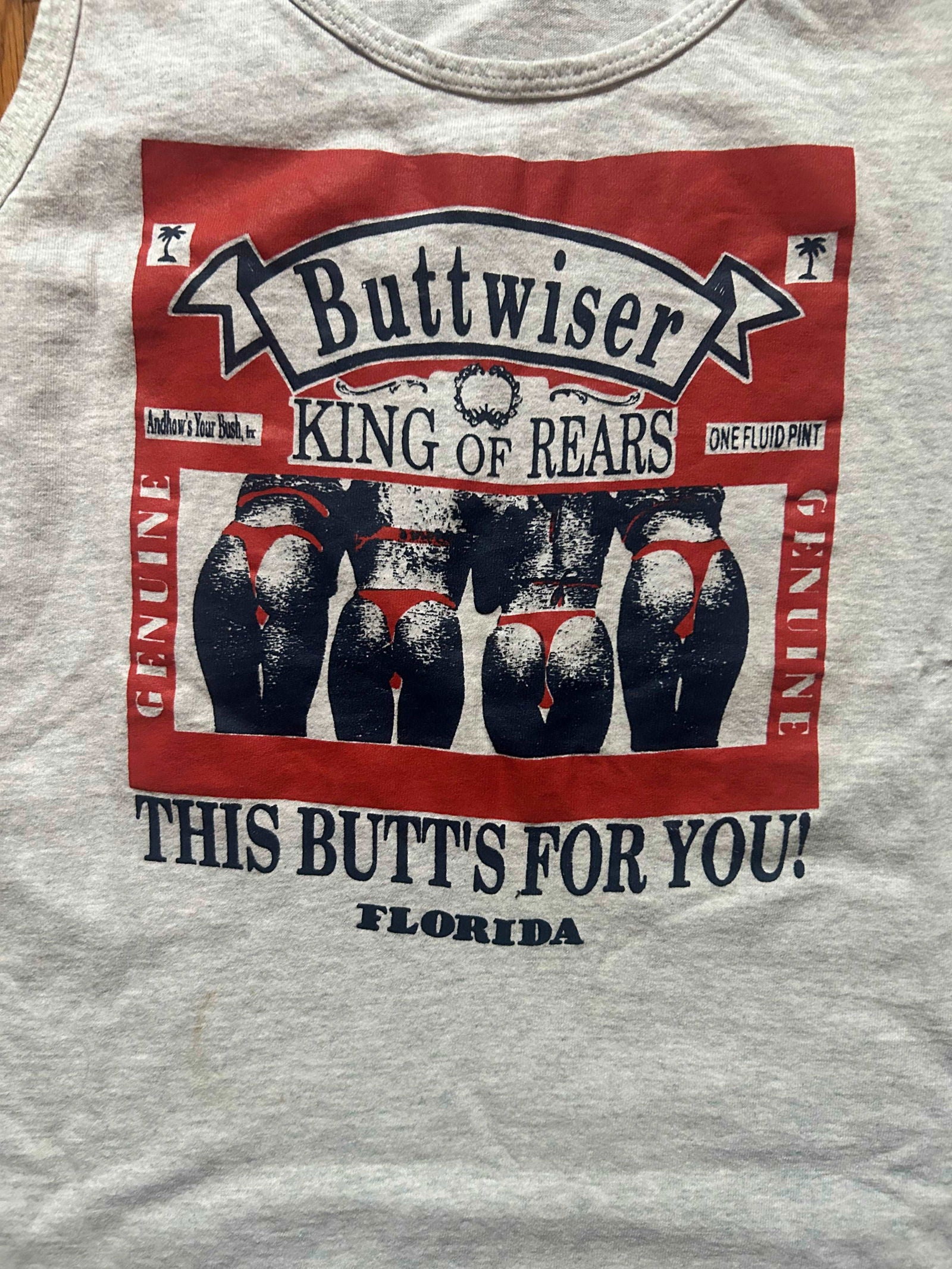 1990s Buttweiser Tank Top Size - M - LFDW