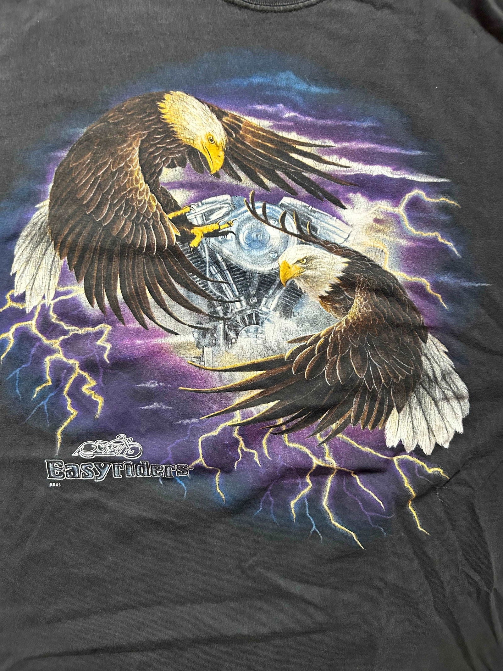 1990s Easy Riders Lightening Tee Size - 2X - LFDW