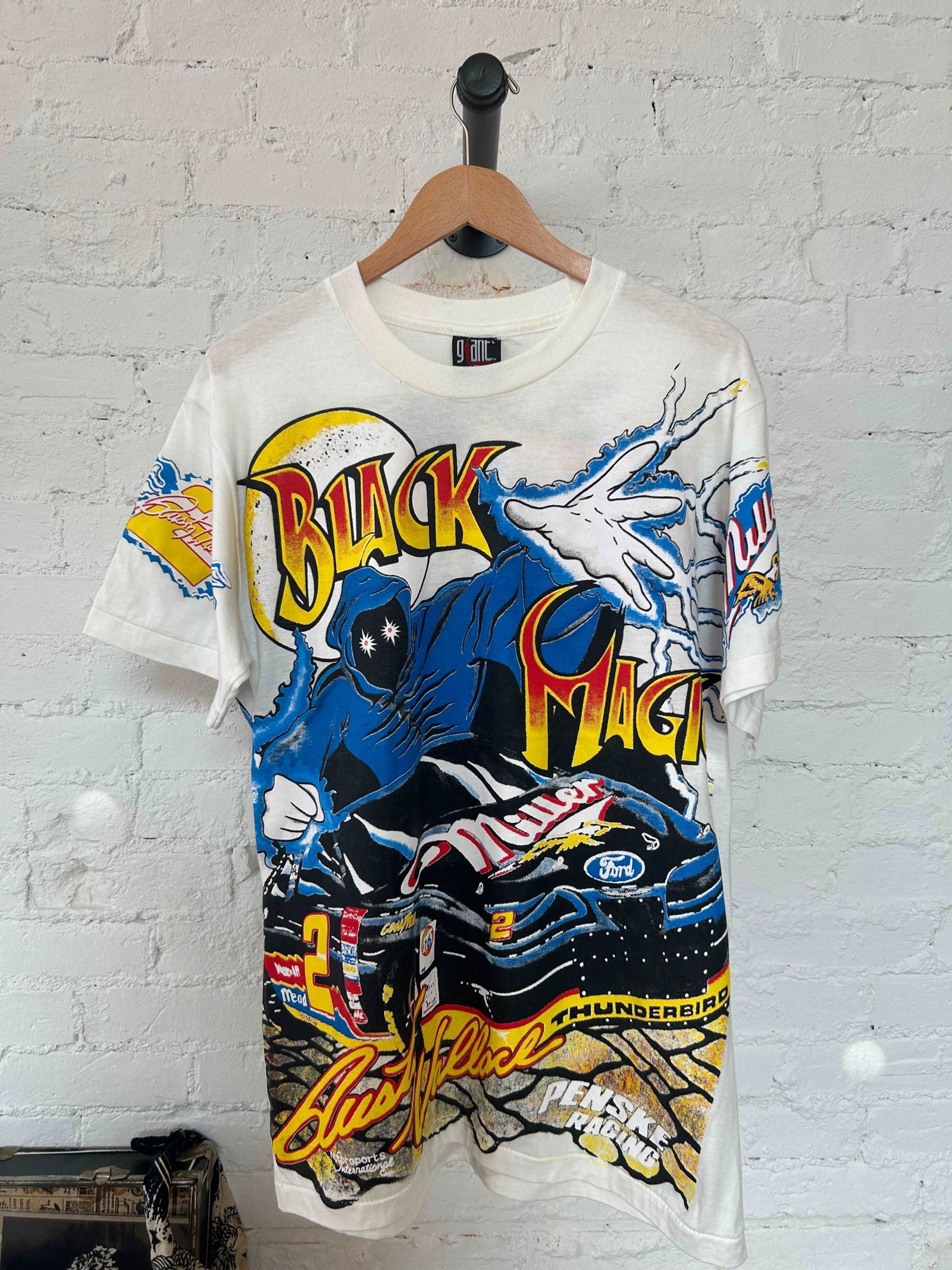 1990s Rusty Wallace Black Magic Tee Size - L - LFDW