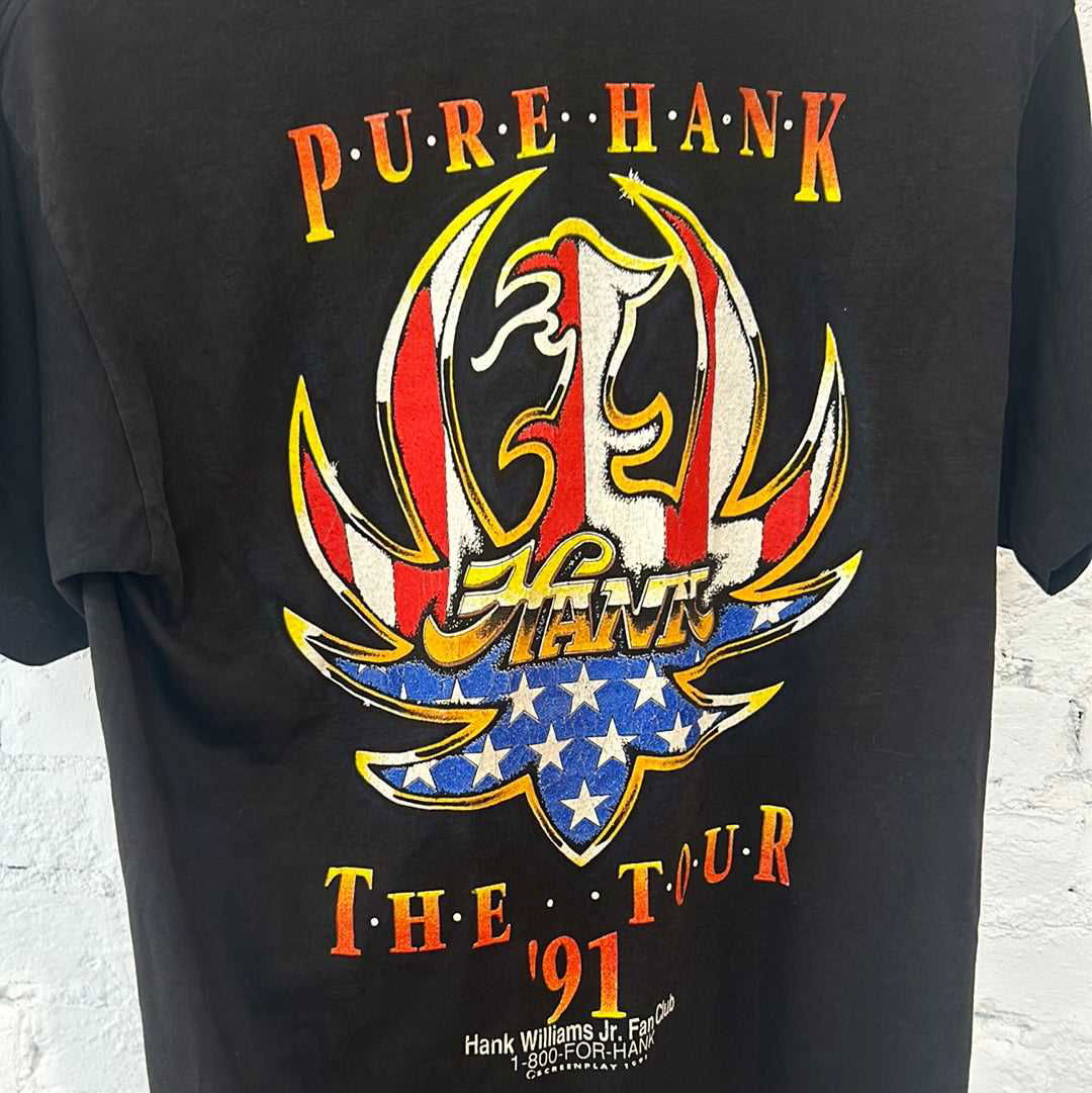 1991 Hank Jr Tour Tee Size - L - LFDW
